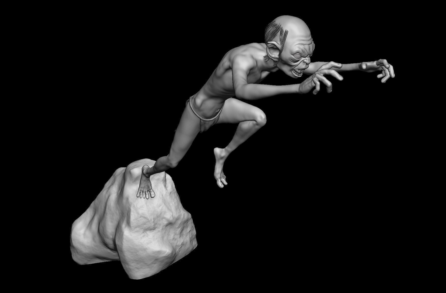 Gollum 3D Print model 3D print model_4