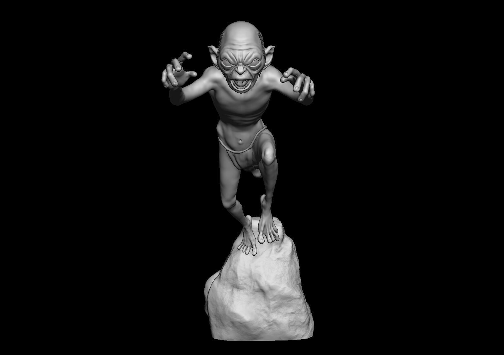 Gollum 3D Print model 3D print model_5