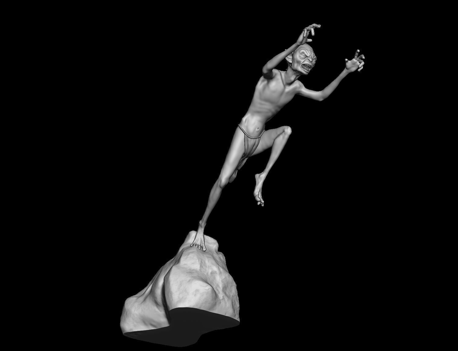 Gollum 3D Print model 3D print model_1