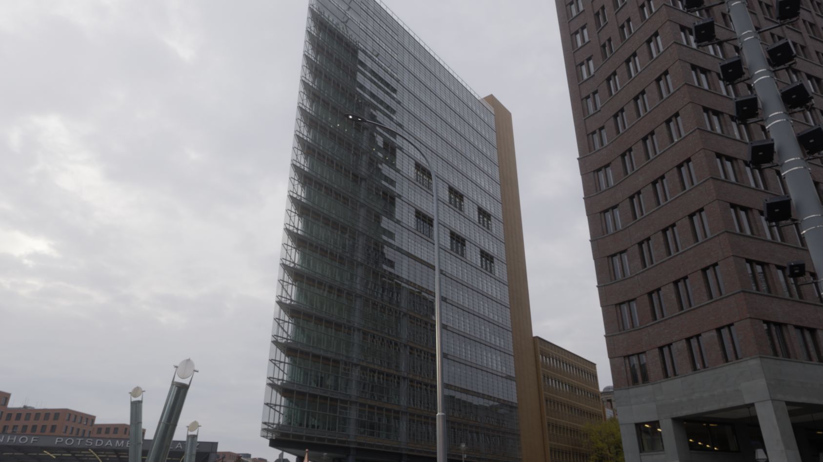 Sci-Fi Street Light 14 version 15 10m with pole 1 Low-poly 3D model_78