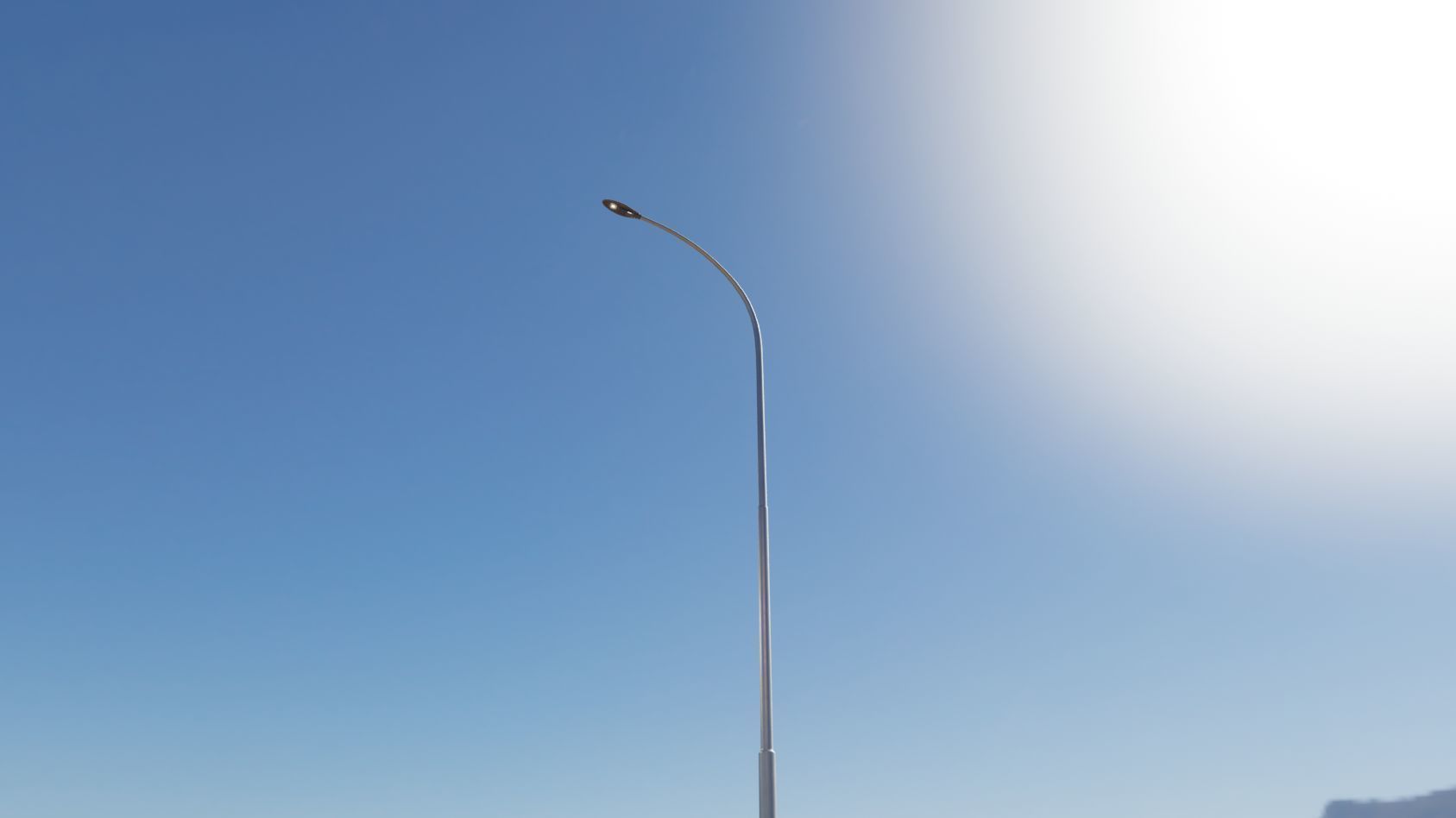 Sci-Fi Street Light 14 version 15 10m with pole 1 Low-poly 3D model_77