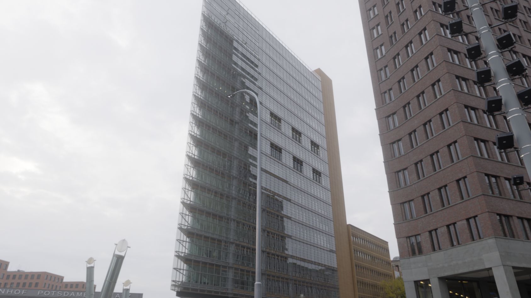 Sci-Fi Street Light 14 version 15 10m with pole 1 Low-poly 3D model_37