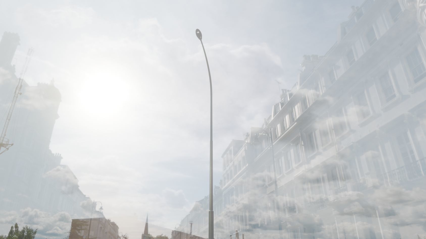 Sci-Fi Street Light 14 version 15 10m with pole 1 Low-poly 3D model_72