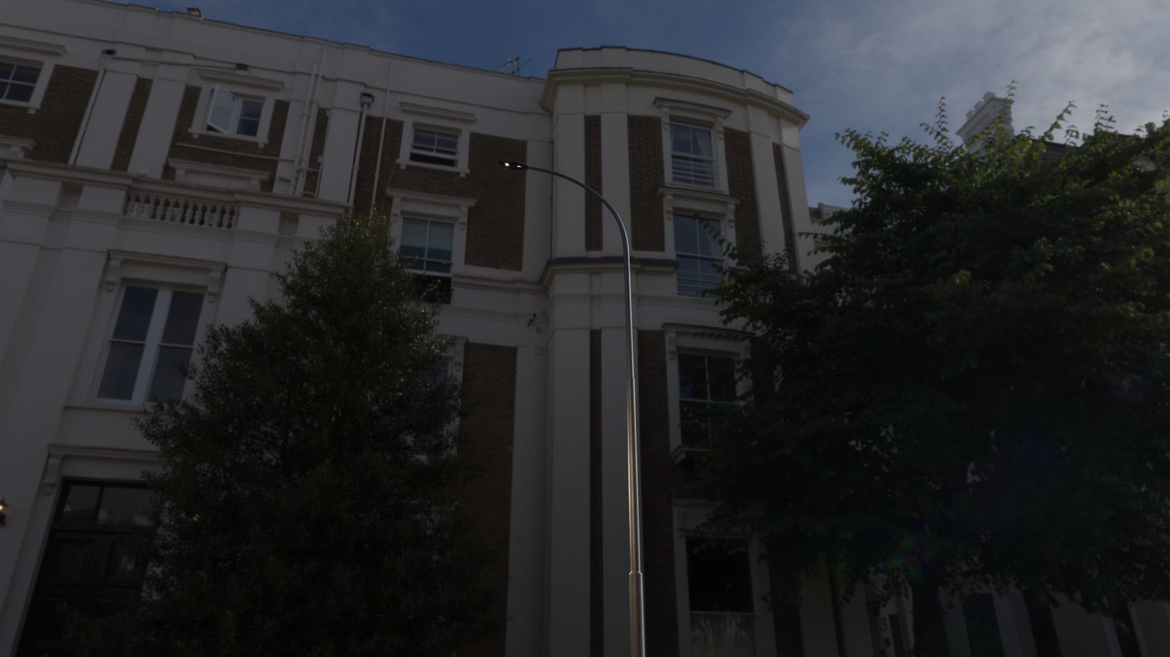 Sci-Fi Street Light 14 version 15 10m with pole 1 Low-poly 3D model_79