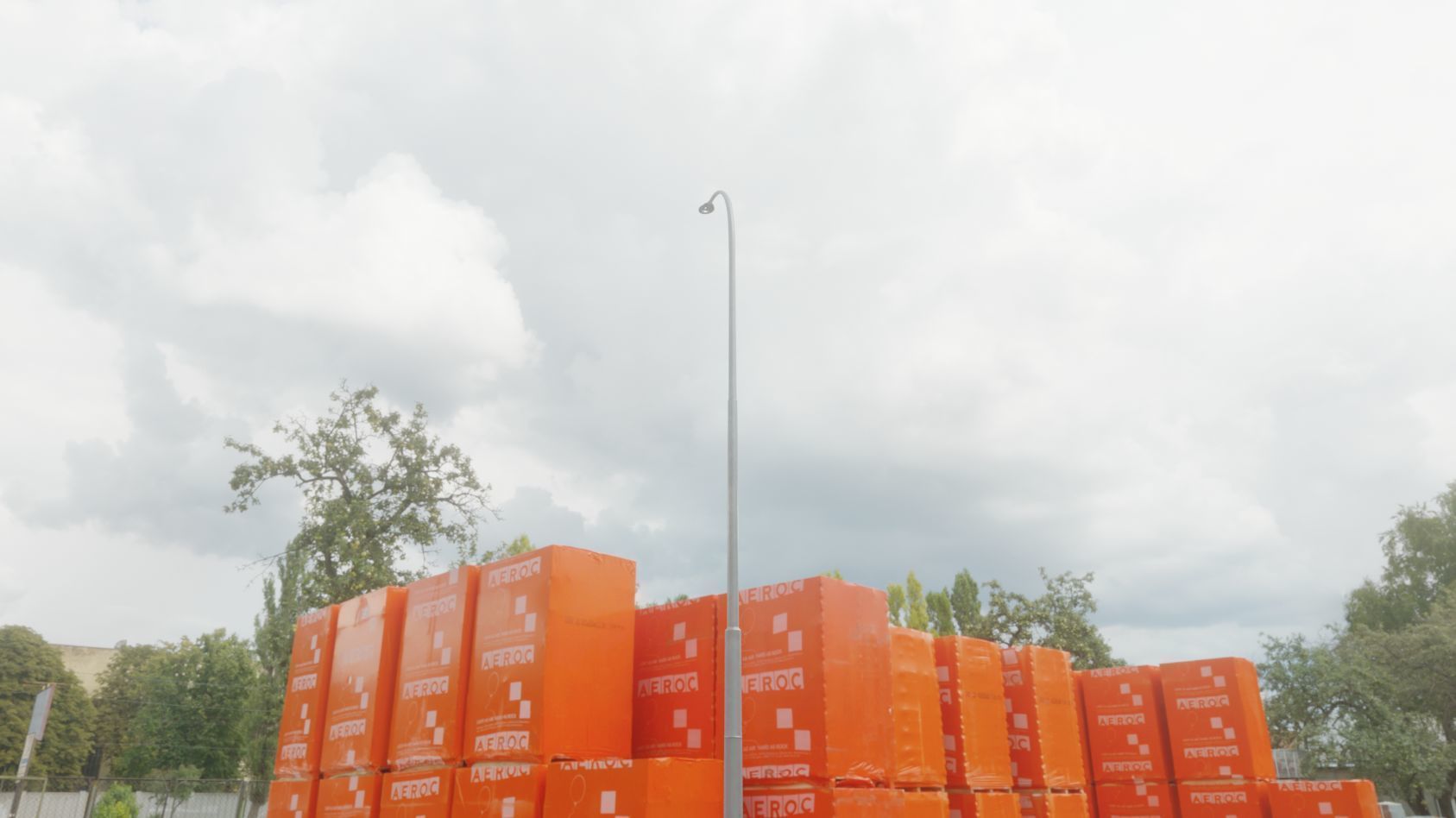 Sci-Fi Street Light 14 version 15 10m with pole 1 Low-poly 3D model_61