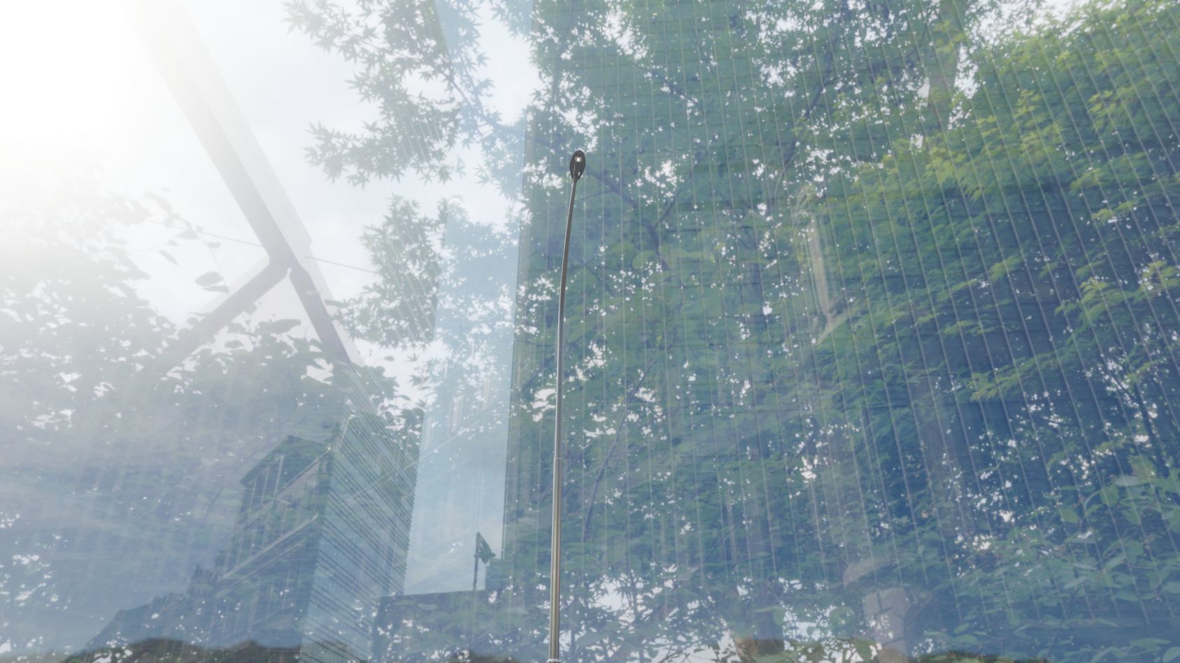 Sci-Fi Street Light 14 version 15 10m with pole 1 Low-poly 3D model_70