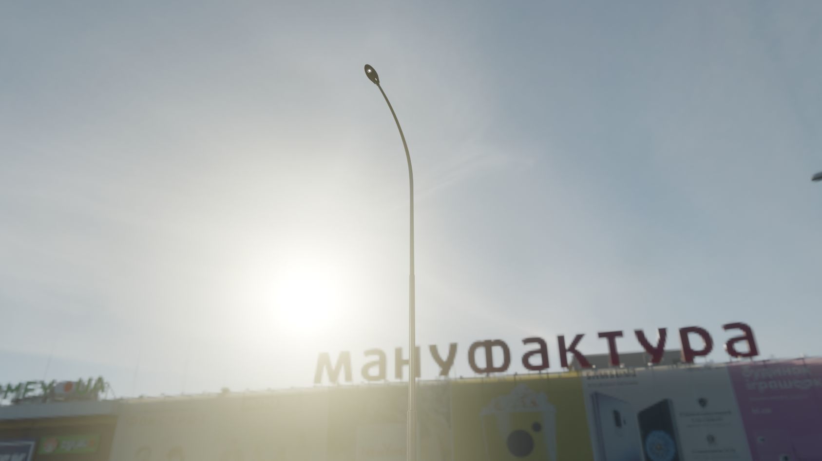 Sci-Fi Street Light 14 version 15 10m with pole 1 Low-poly 3D model_73