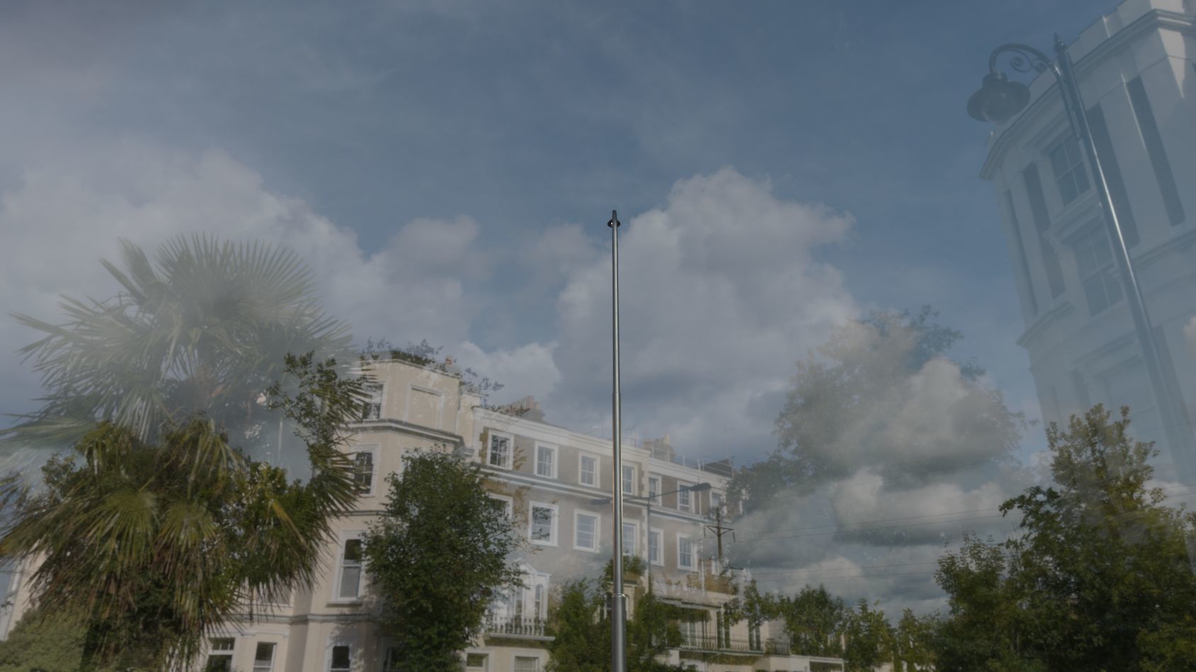 Sci-Fi Street Light 14 version 15 10m with pole 1 Low-poly 3D model_87