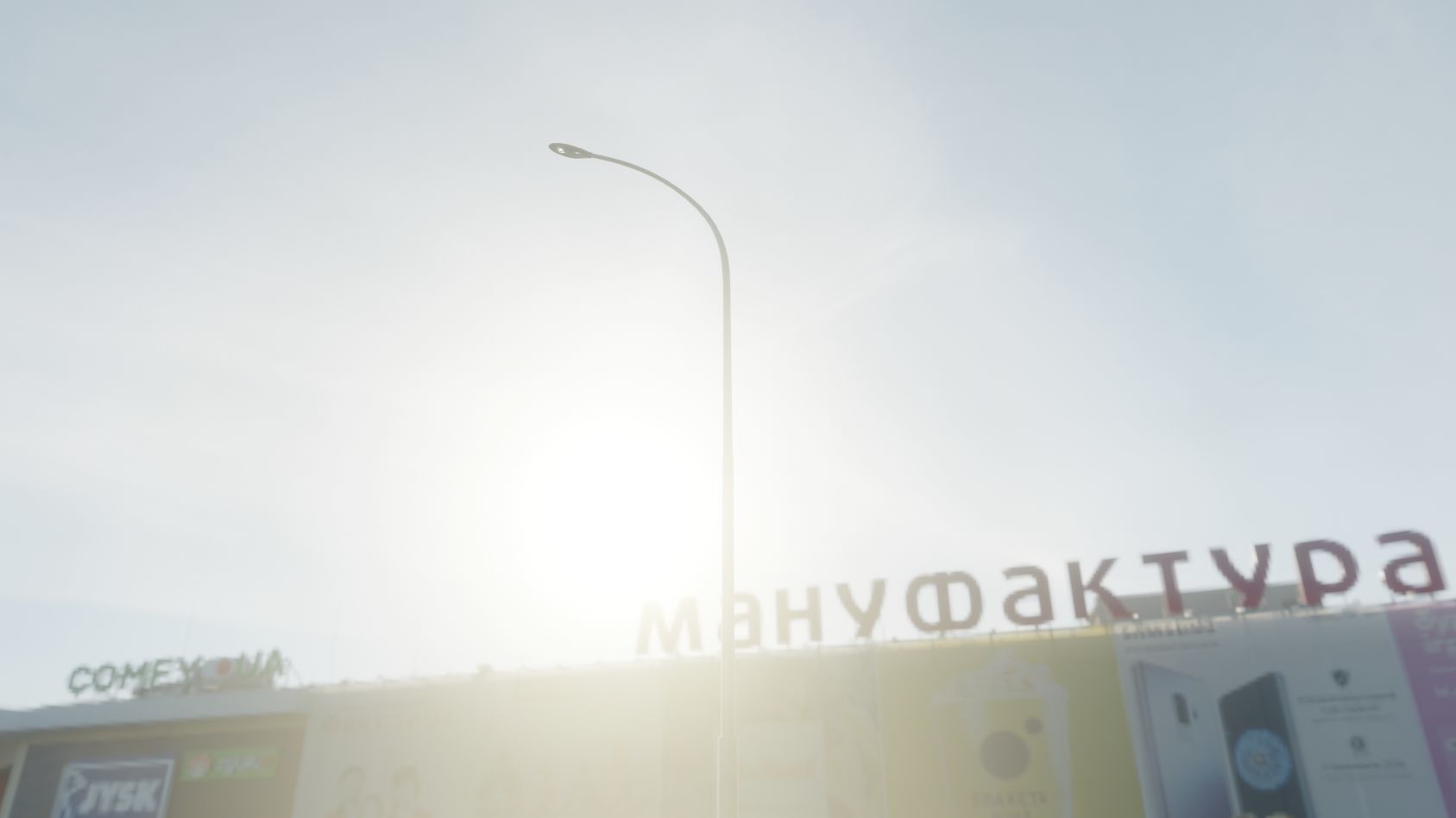 Sci-Fi Street Light 14 version 15 10m with pole 1 Low-poly 3D model_33