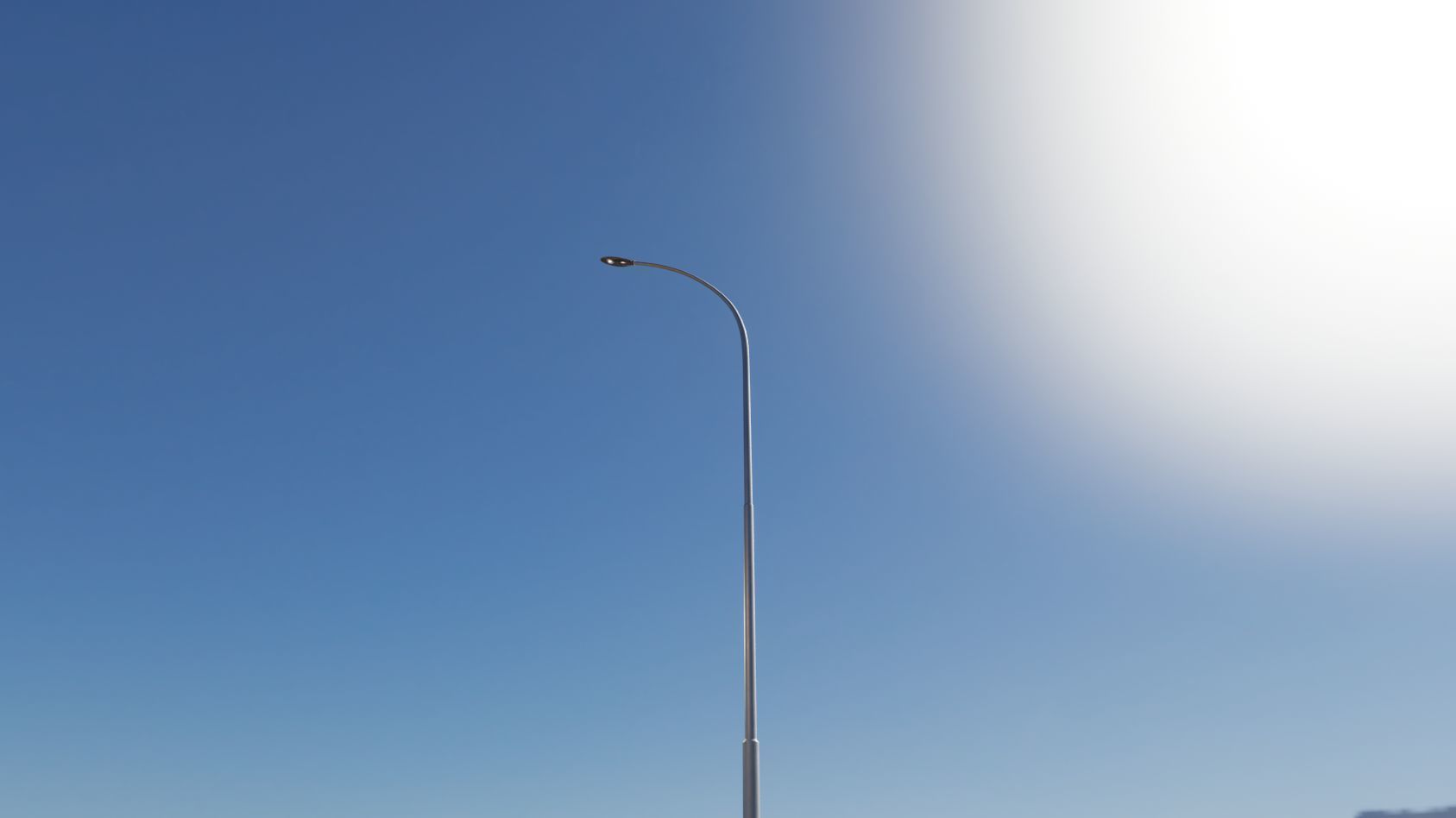 Sci-Fi Street Light 14 version 15 10m with pole 1 Low-poly 3D model_55