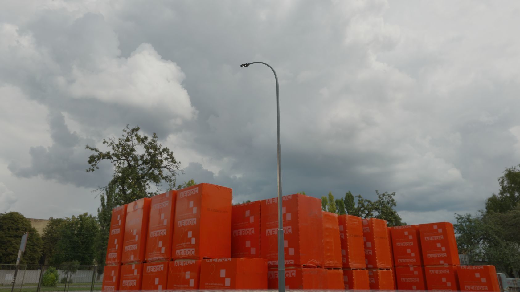 Sci-Fi Street Light 14 version 15 10m with pole 1 Low-poly 3D model_83