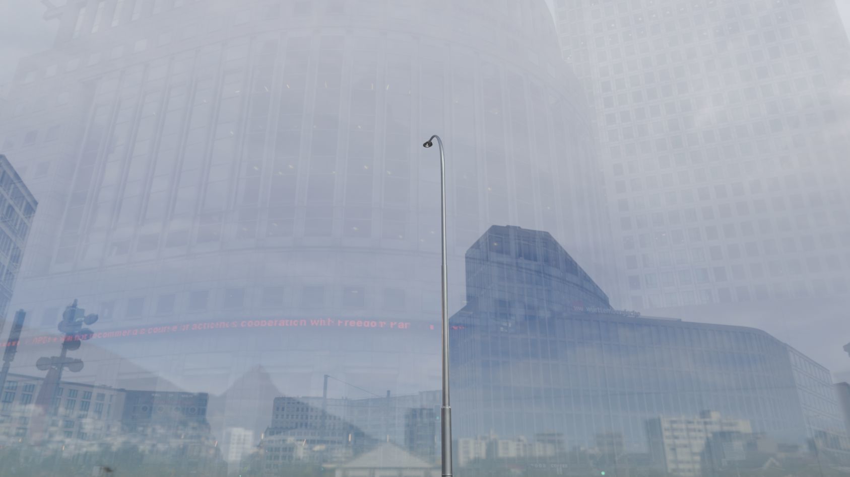 Sci-Fi Street Light 14 version 15 10m with pole 1 Low-poly 3D model_86