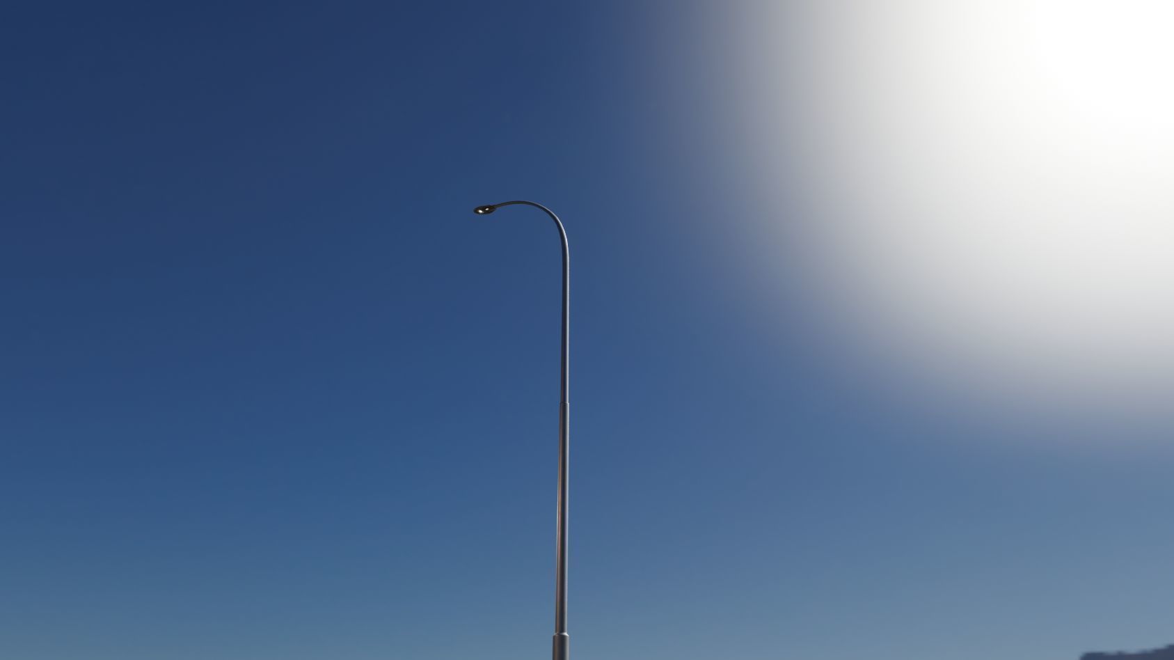 Sci-Fi Street Light 14 version 15 10m with pole 1 Low-poly 3D model_36