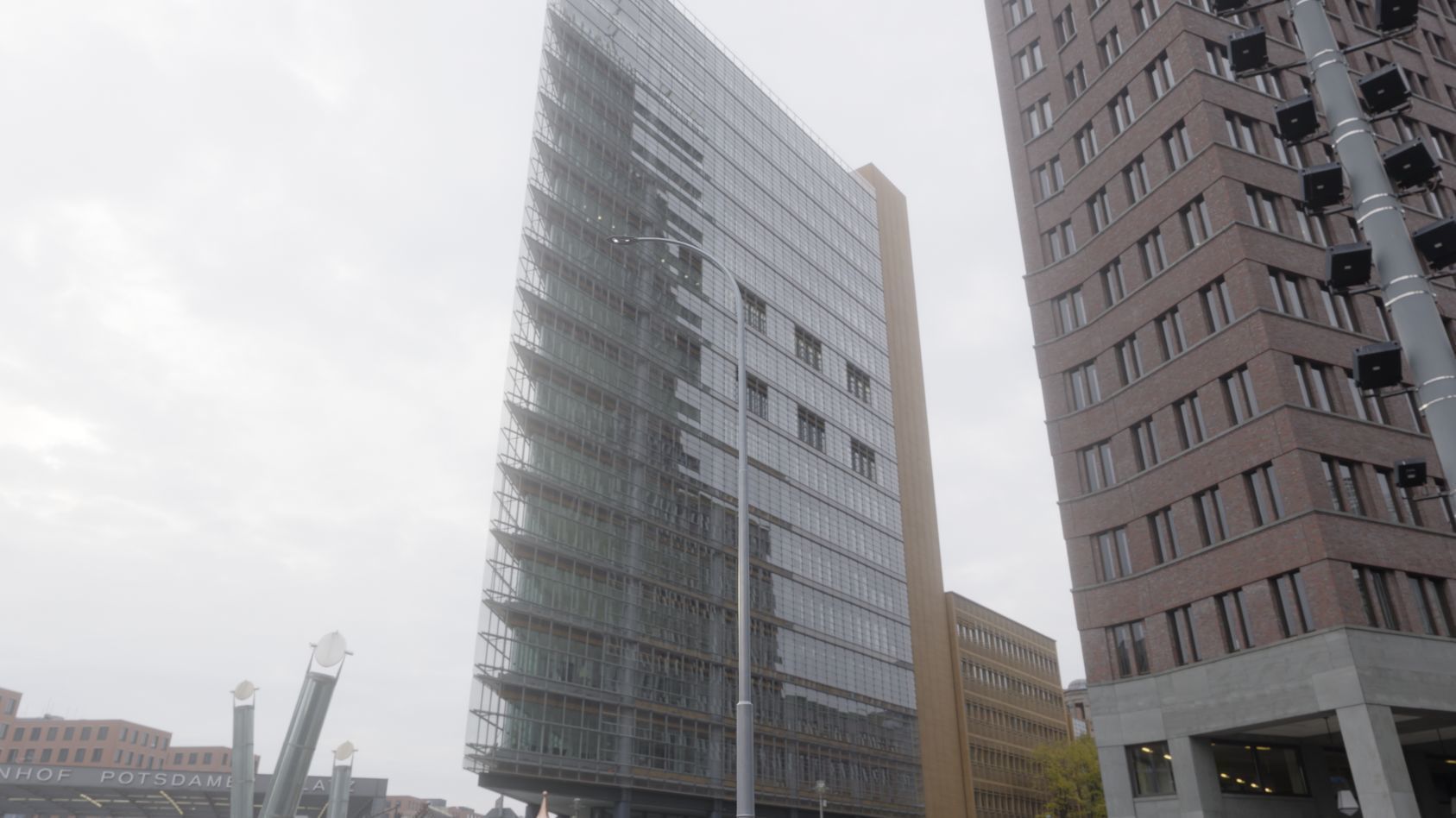 Sci-Fi Street Light 14 version 15 10m with pole 1 Low-poly 3D model_56