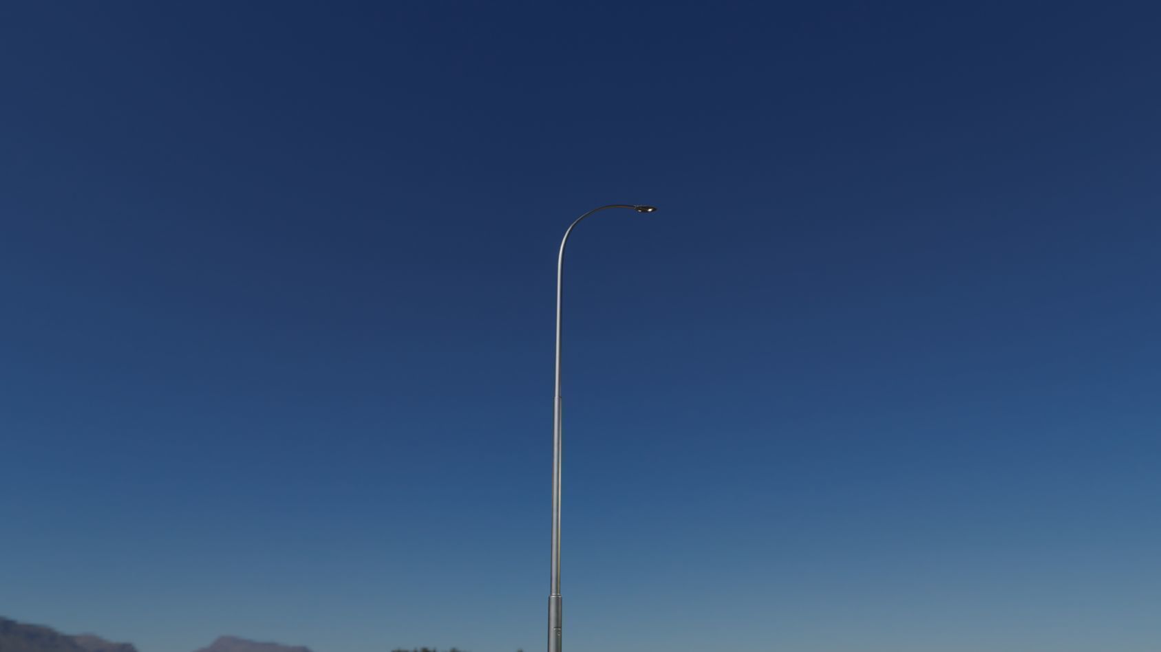 Sci-Fi Street Light 14 version 15 10m with pole 1 Low-poly 3D model_92