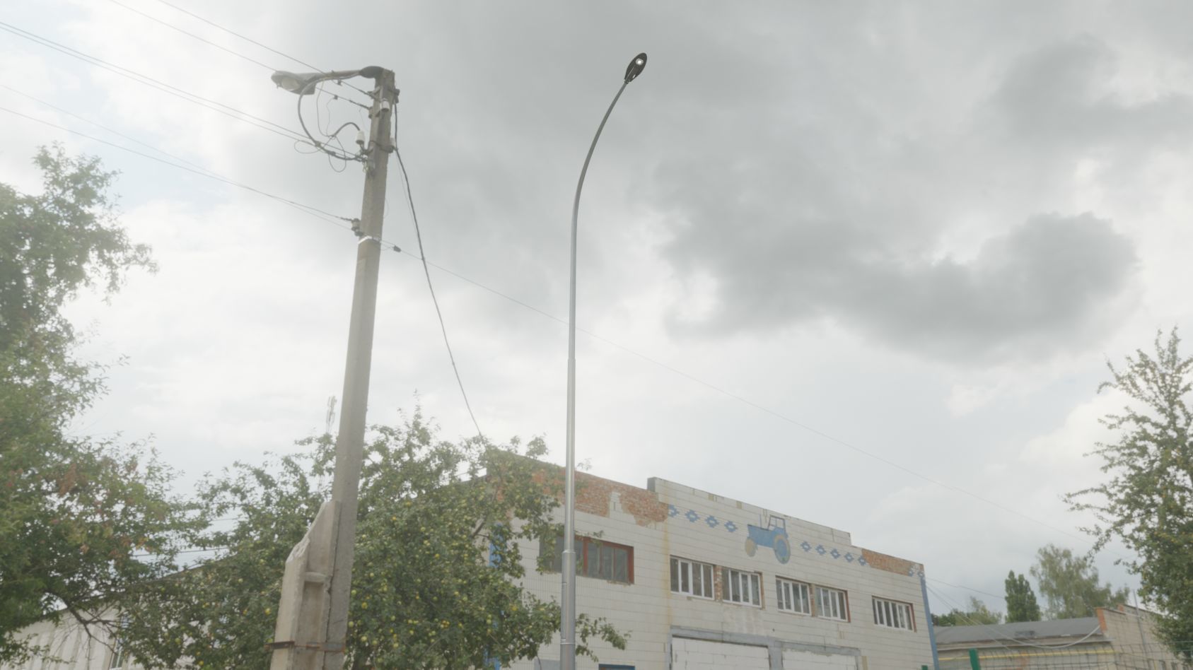 Sci-Fi Street Light 14 version 15 10m with pole 1 Low-poly 3D model_15