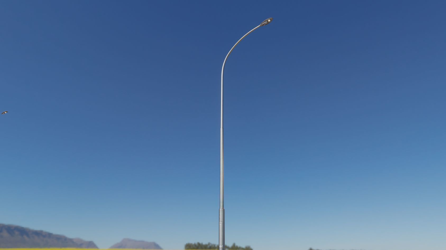 Sci-Fi Street Light 14 version 15 10m with pole 1 Low-poly 3D model_40