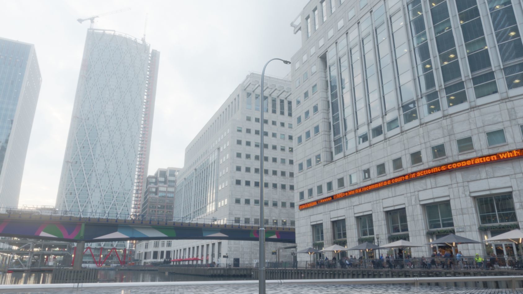 Sci-Fi Street Light 14 version 15 10m with pole 1 Low-poly 3D model_90