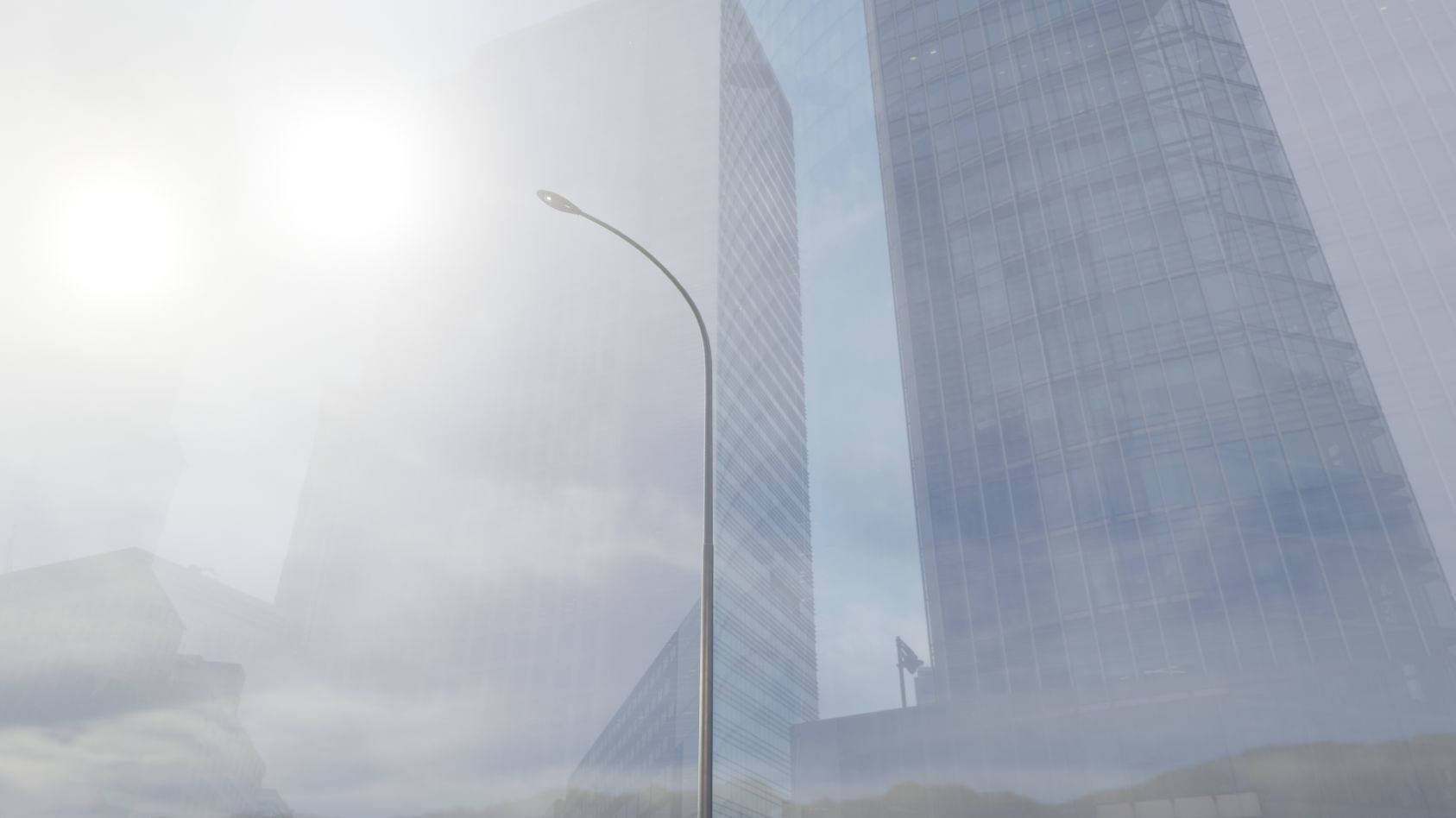 Sci-Fi Street Light 14 version 15 10m with pole 1 Low-poly 3D model_32