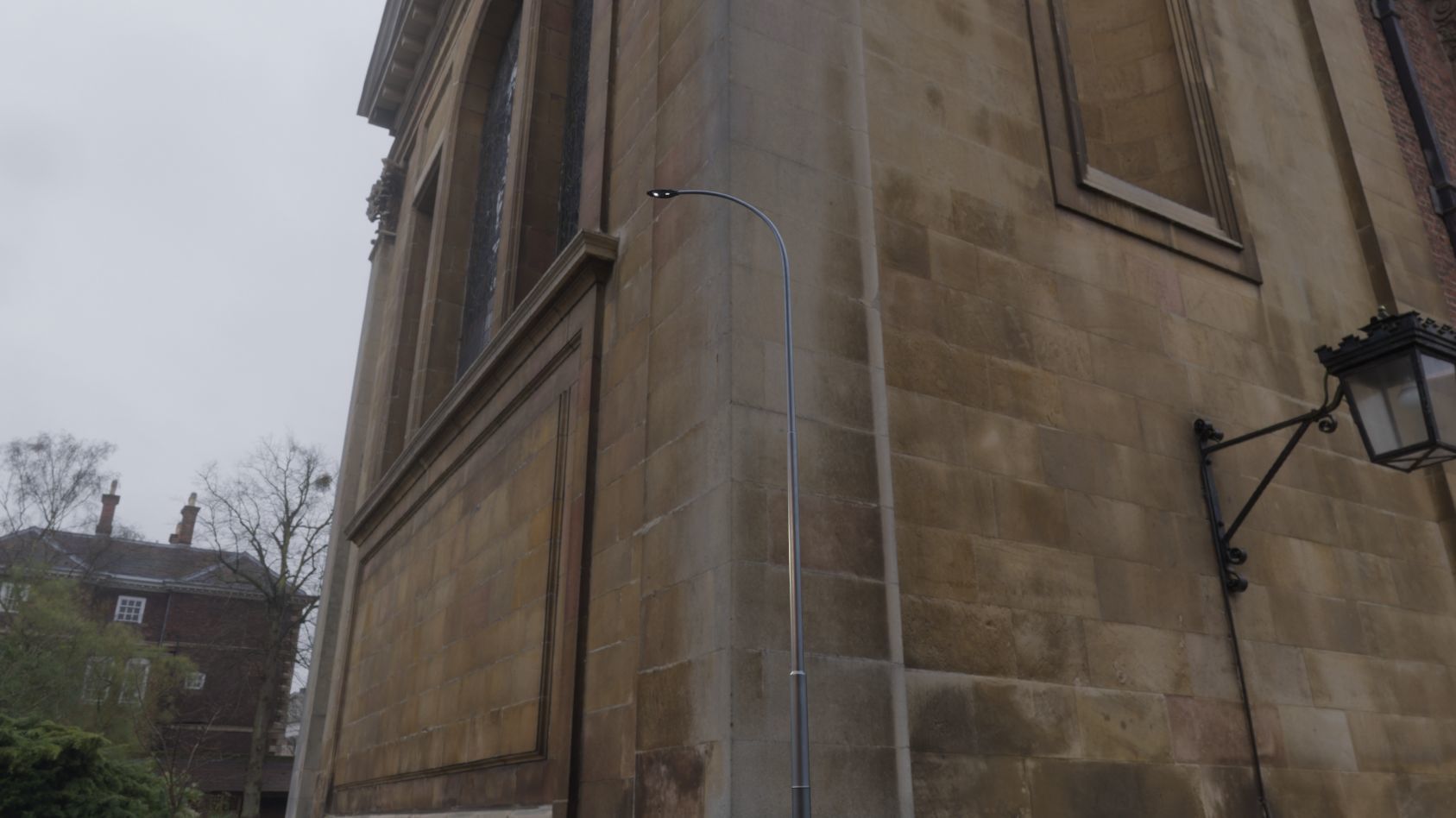 Sci-Fi Street Light 14 version 15 10m with pole 1 Low-poly 3D model_81