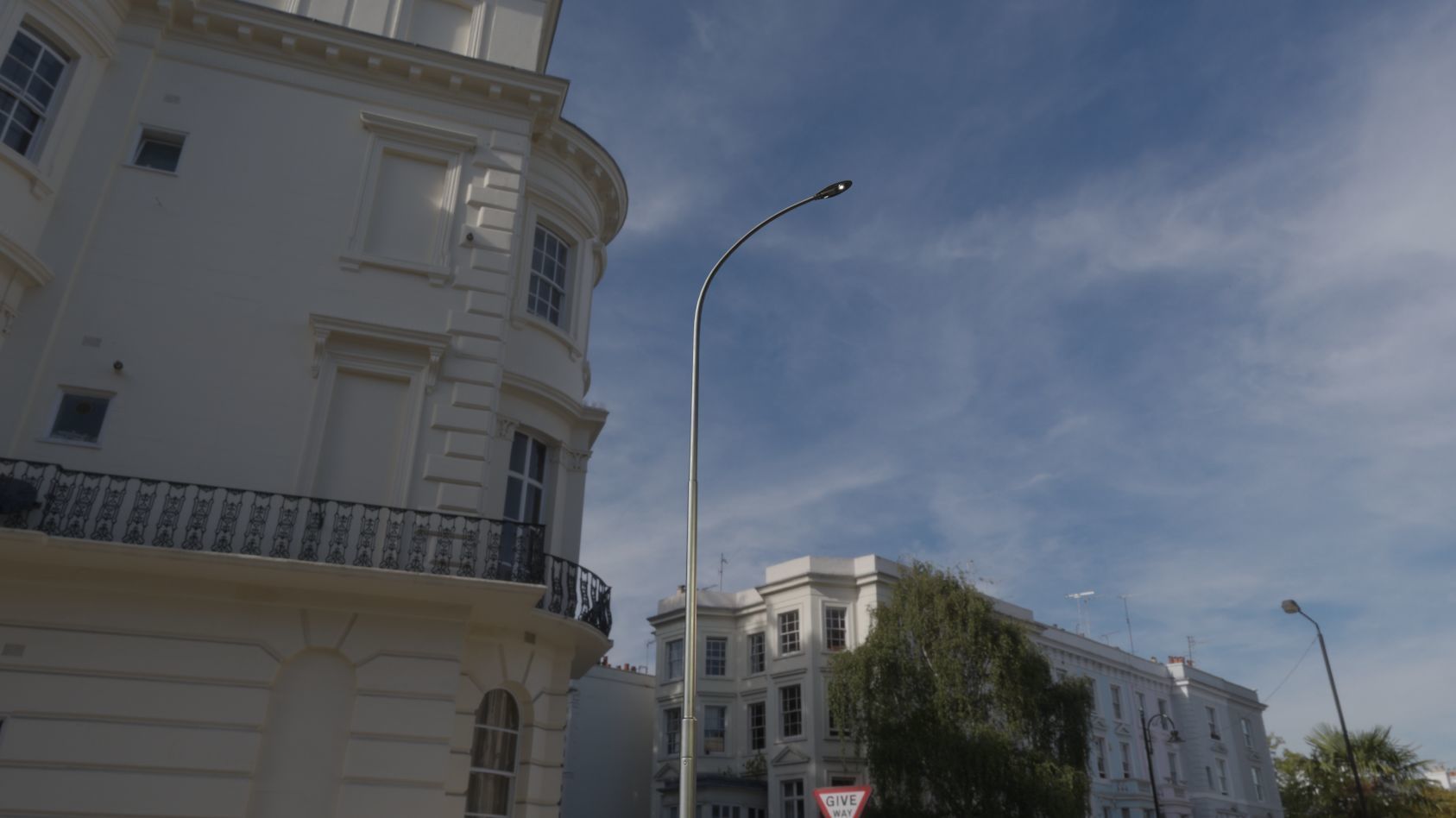 Sci-Fi Street Light 14 version 15 10m with pole 1 Low-poly 3D model_11