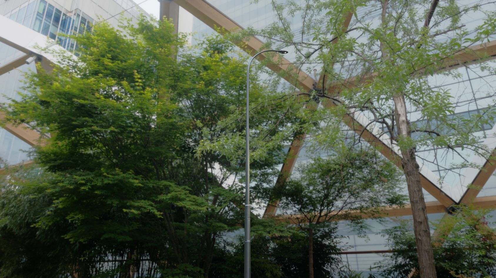 Sci-Fi Street Light 14 version 15 10m with pole 1 Low-poly 3D model_67