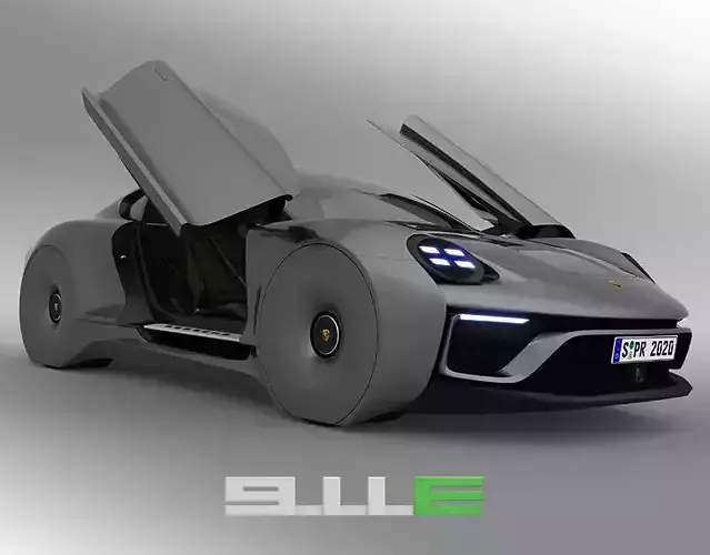 Porsche 911E concept by emrEHusmen 3D model