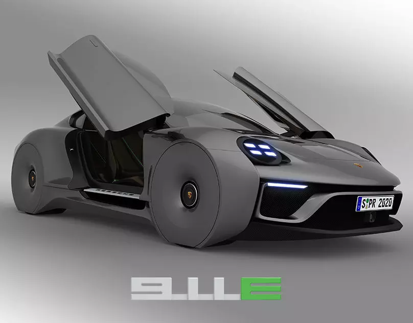 Porsche 911E concept by emrEHusmen 3D model_0