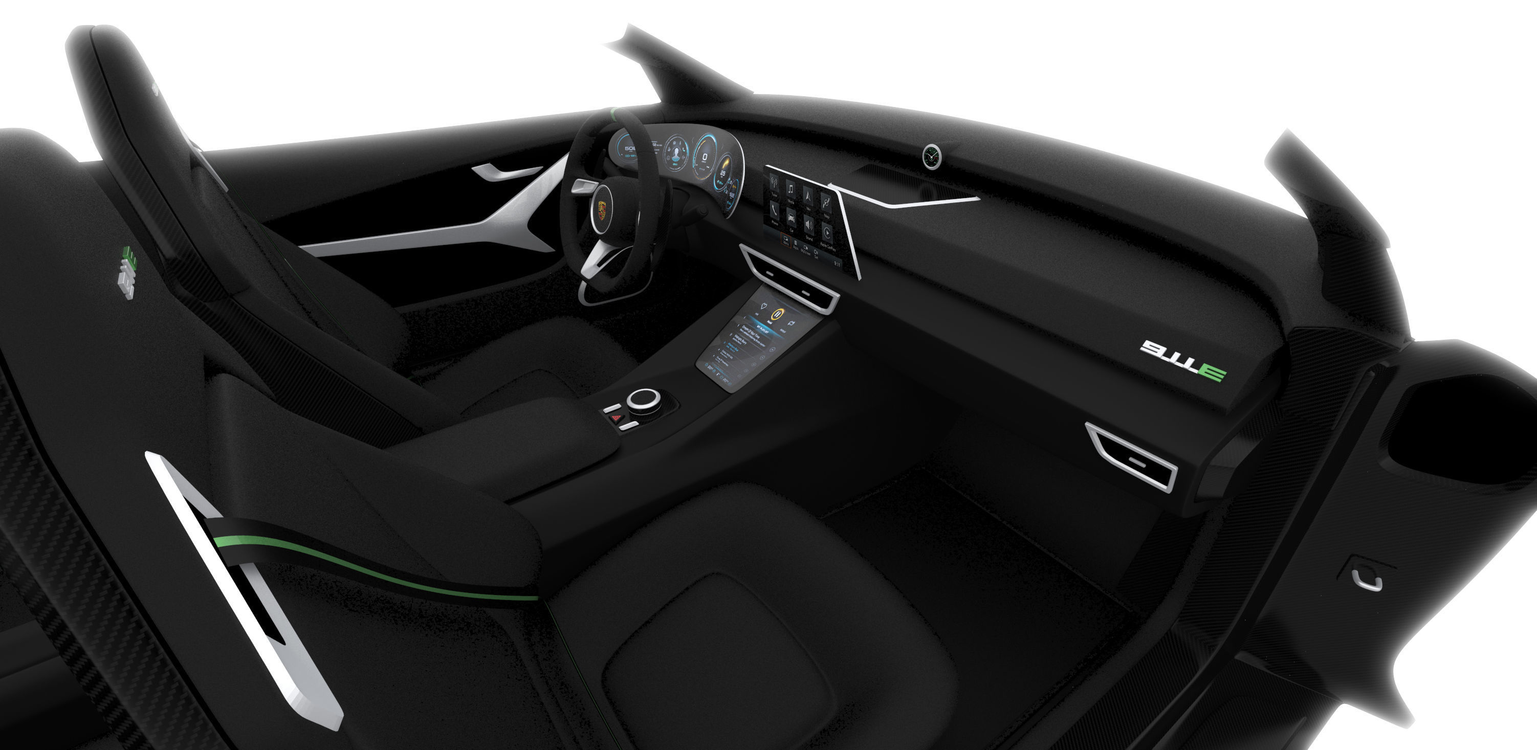 Porsche 911E concept by emrEHusmen 3D model_16