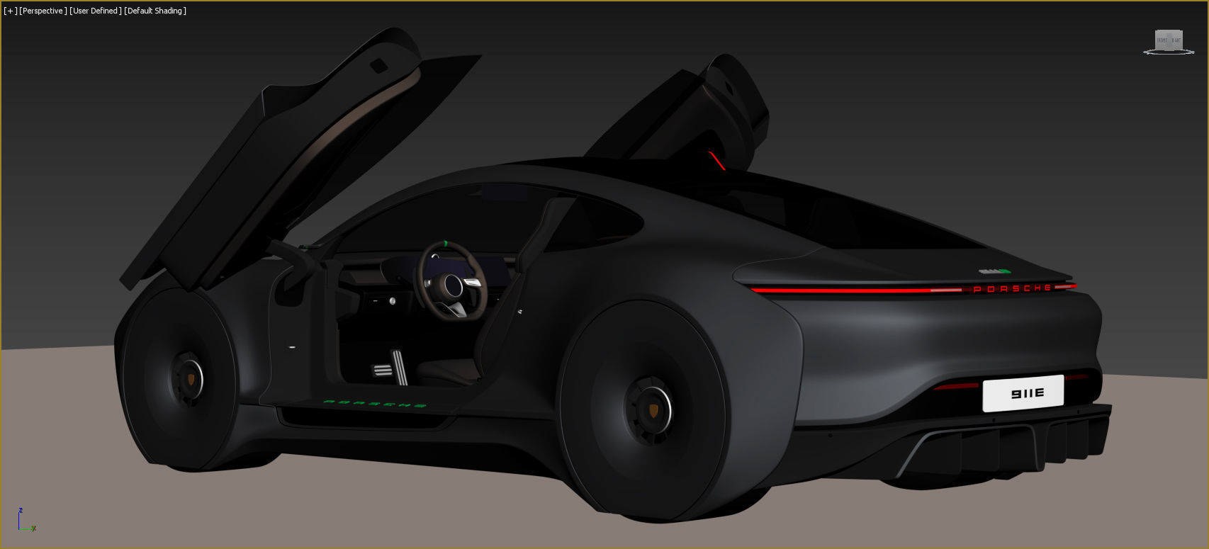 Porsche 911E concept by emrEHusmen 3D model_7