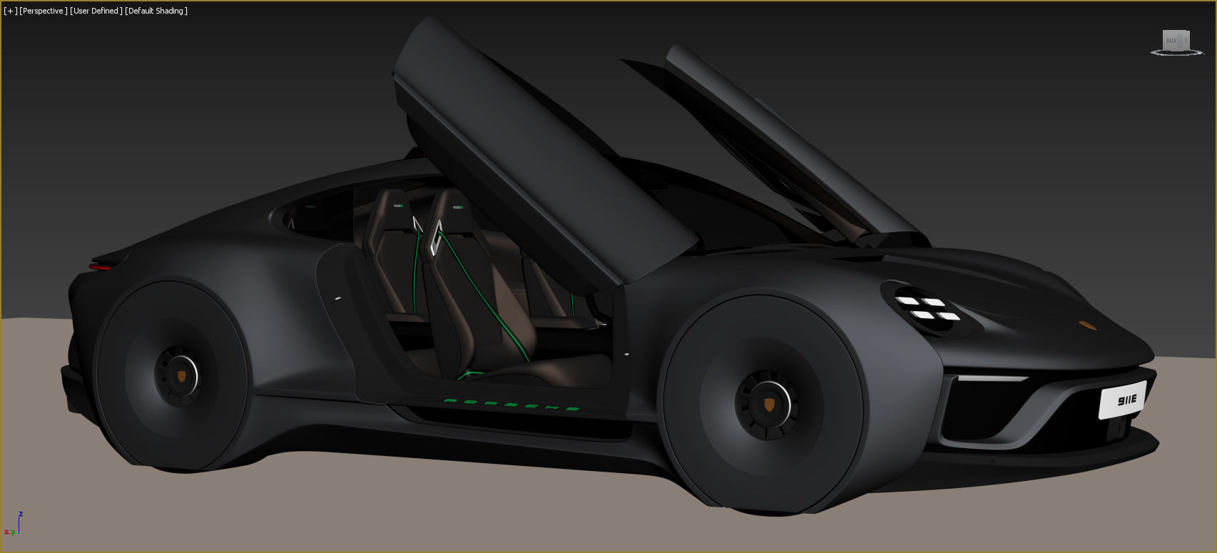 Porsche 911E concept by emrEHusmen 3D model_1