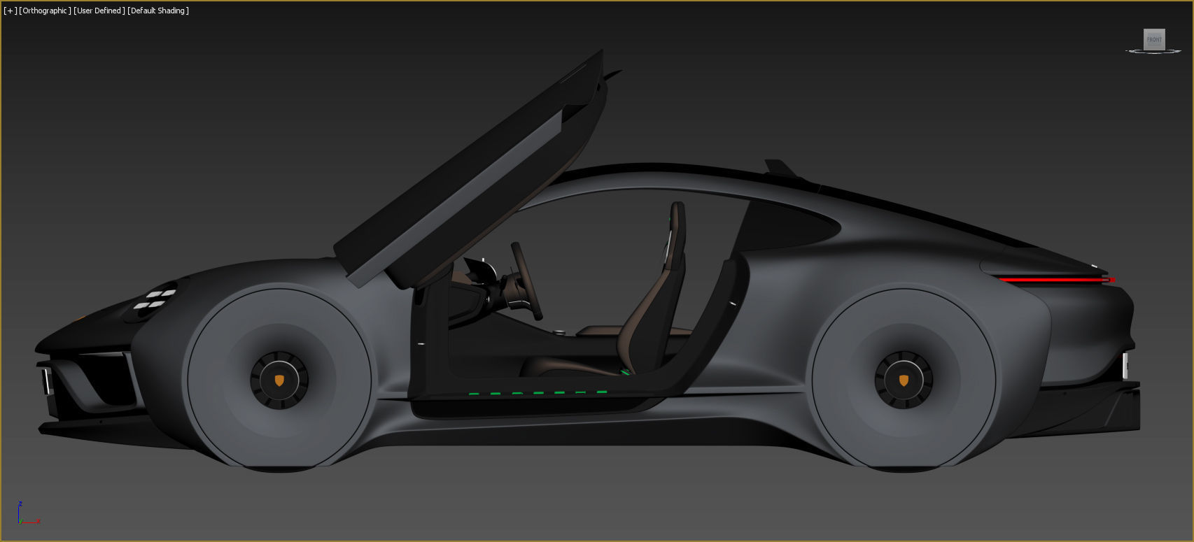 Porsche 911E concept by emrEHusmen 3D model_4