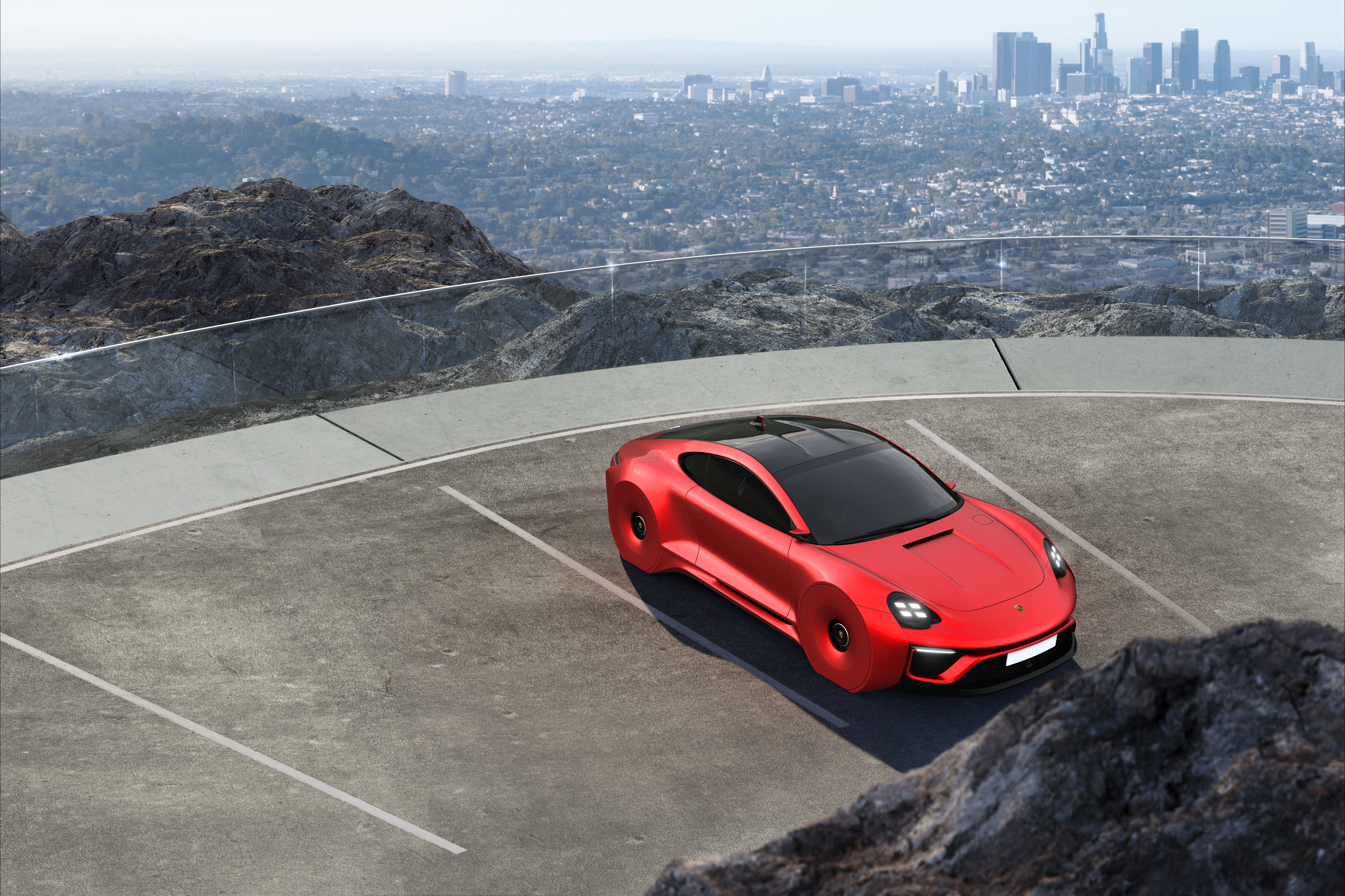 Porsche 911E concept by emrEHusmen 3D model_42