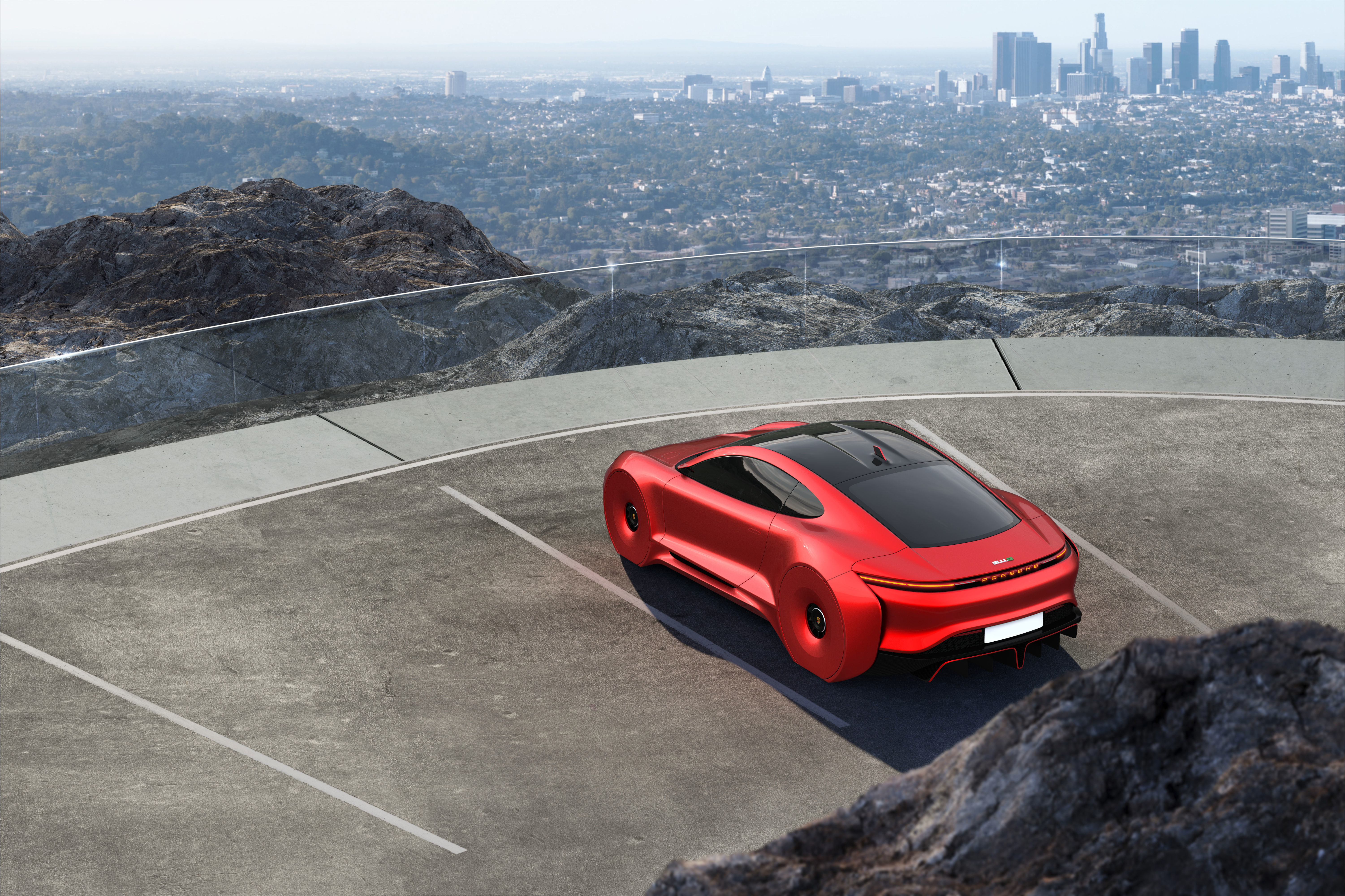 Porsche 911E concept by emrEHusmen 3D model_43