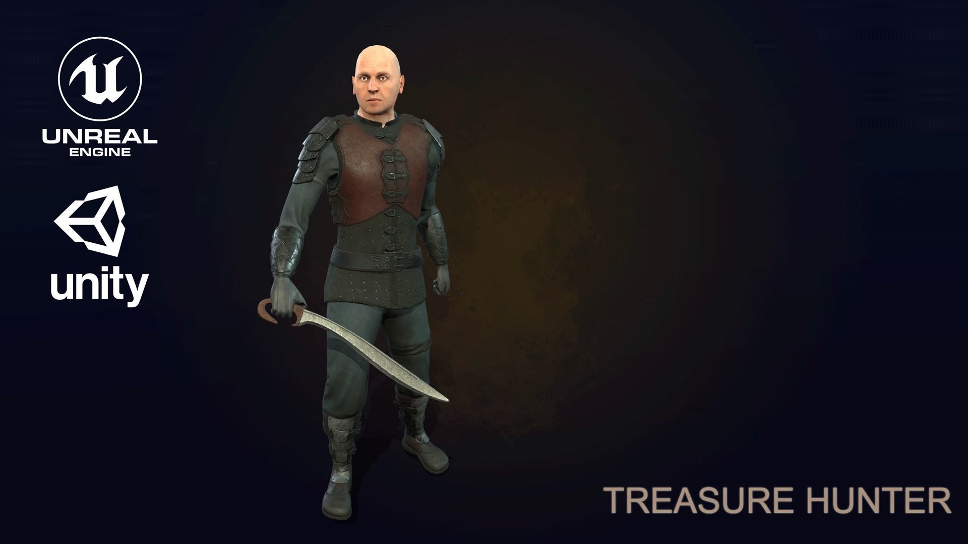Treasure hunter 3D model_0