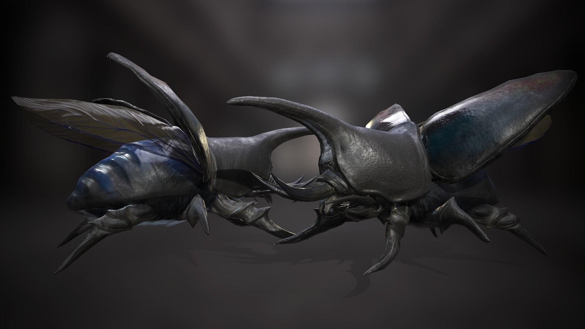 Rhinoceros beetle - Game Ready Low-poly 3D model Low-poly 3D model_13