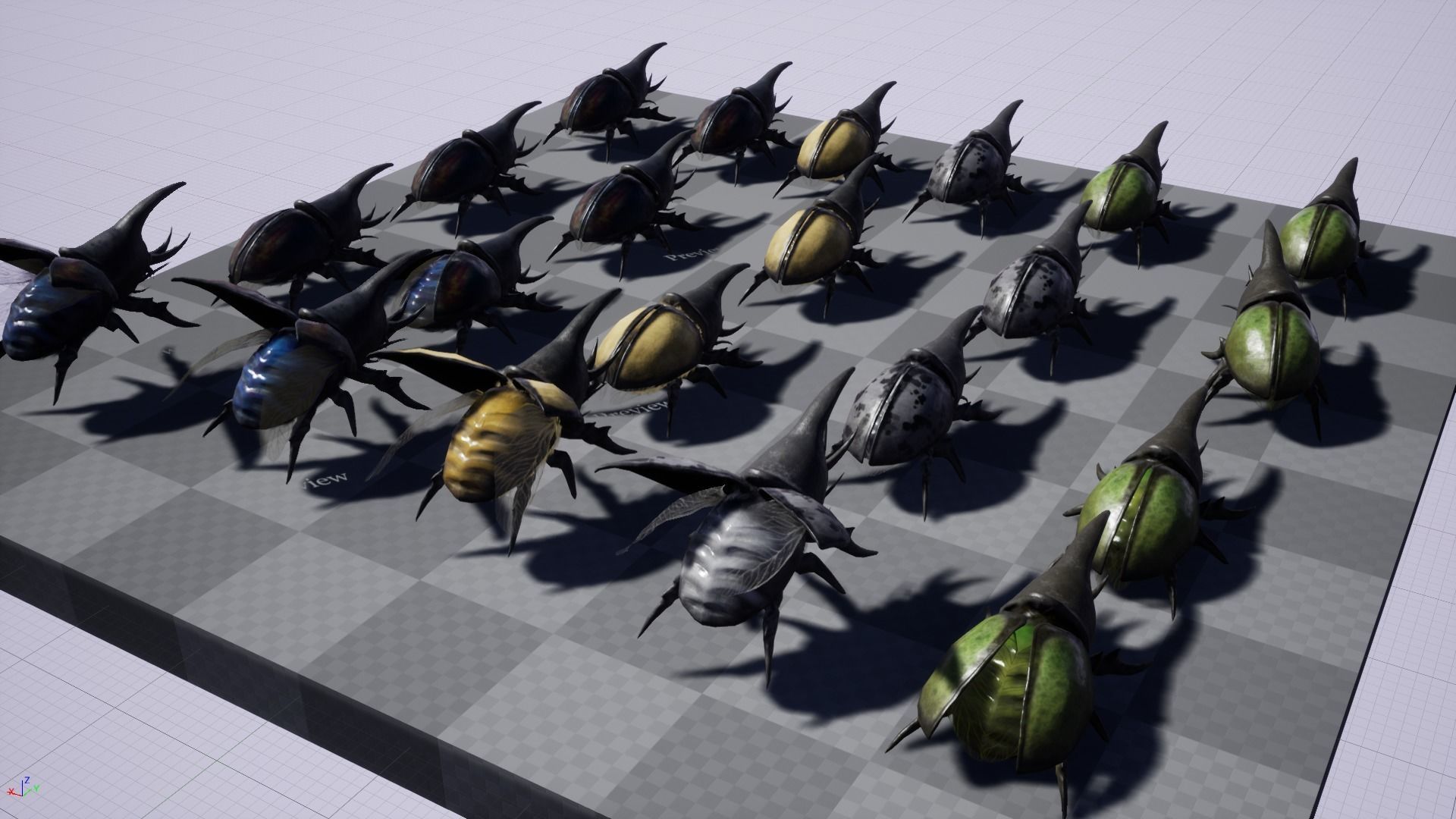 Rhinoceros beetle - Game Ready Low-poly 3D model Low-poly 3D model_17