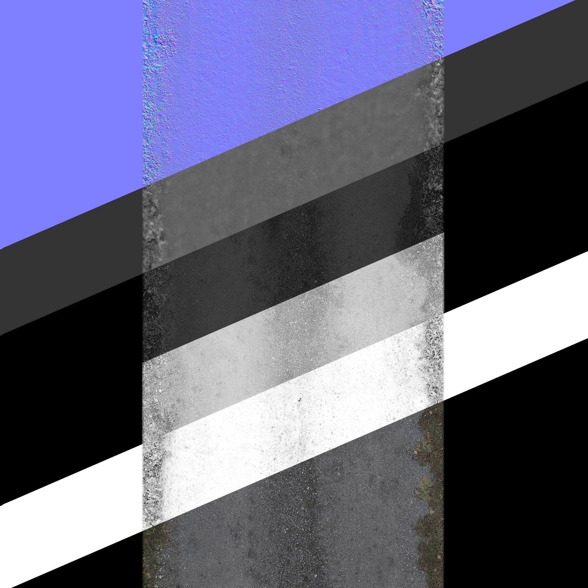 Ultra realistic Road Asphalt 3D model_12