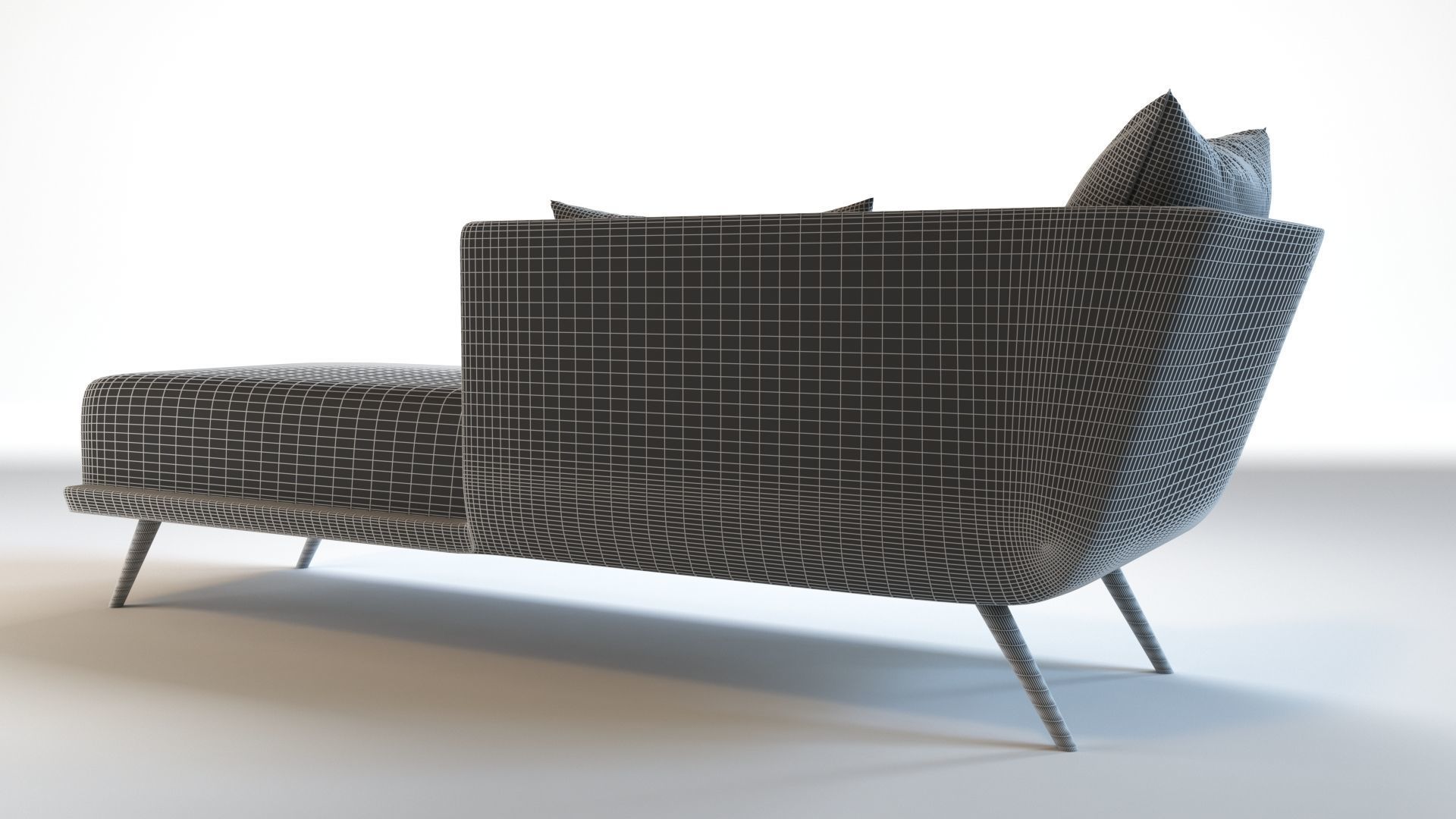 Sofa3 chaise lounge with gold accents 3D model_12