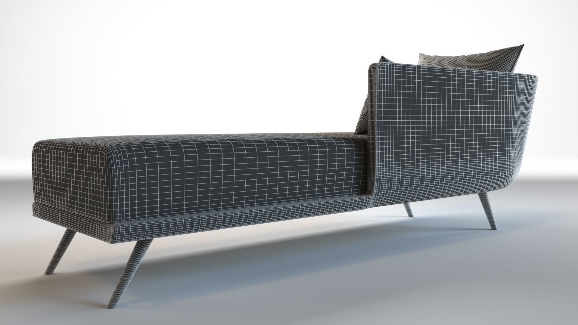 Sofa3 chaise lounge with gold accents 3D model_13
