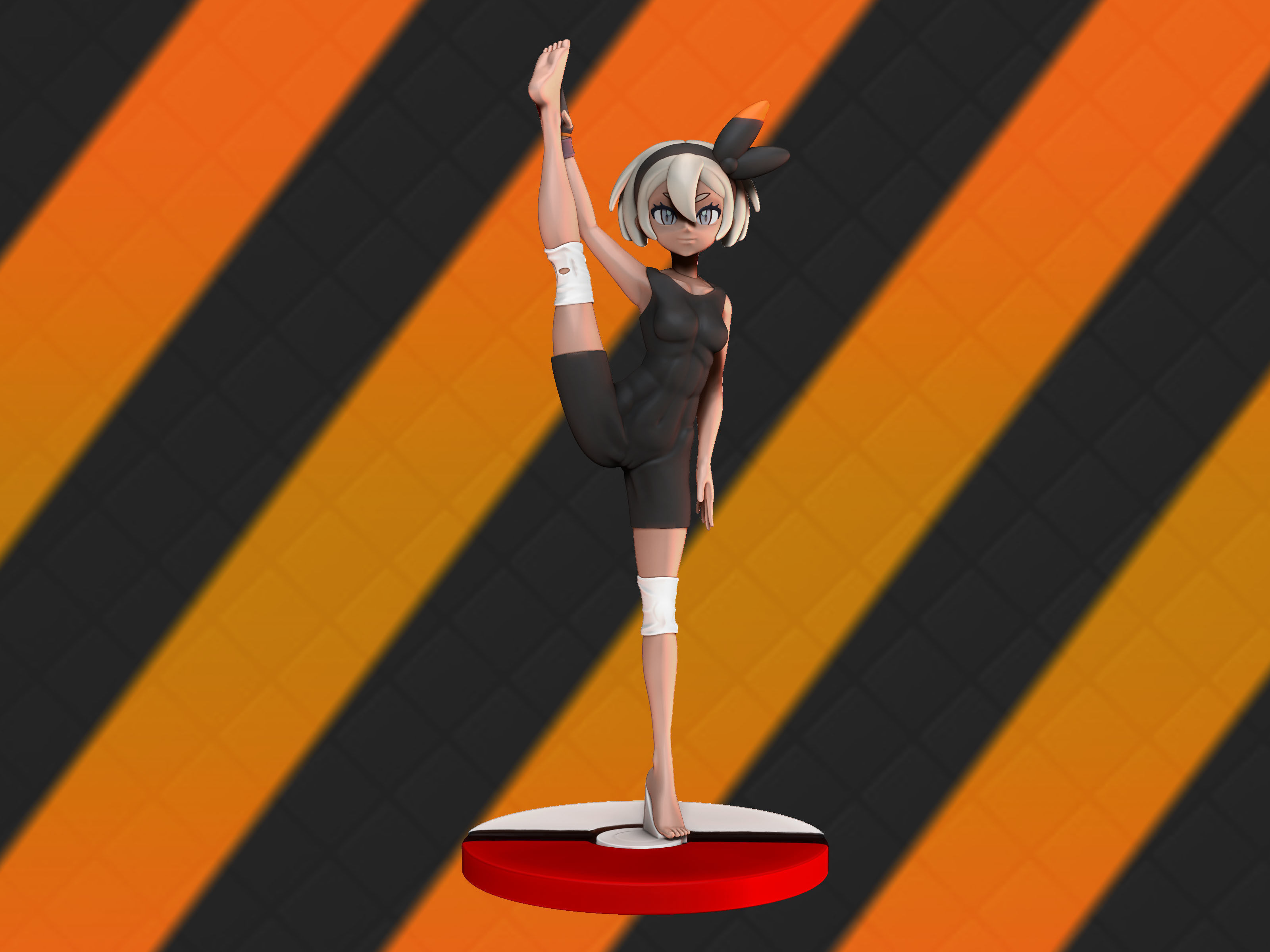 Bea gym leader figure 3d 3D print model_5