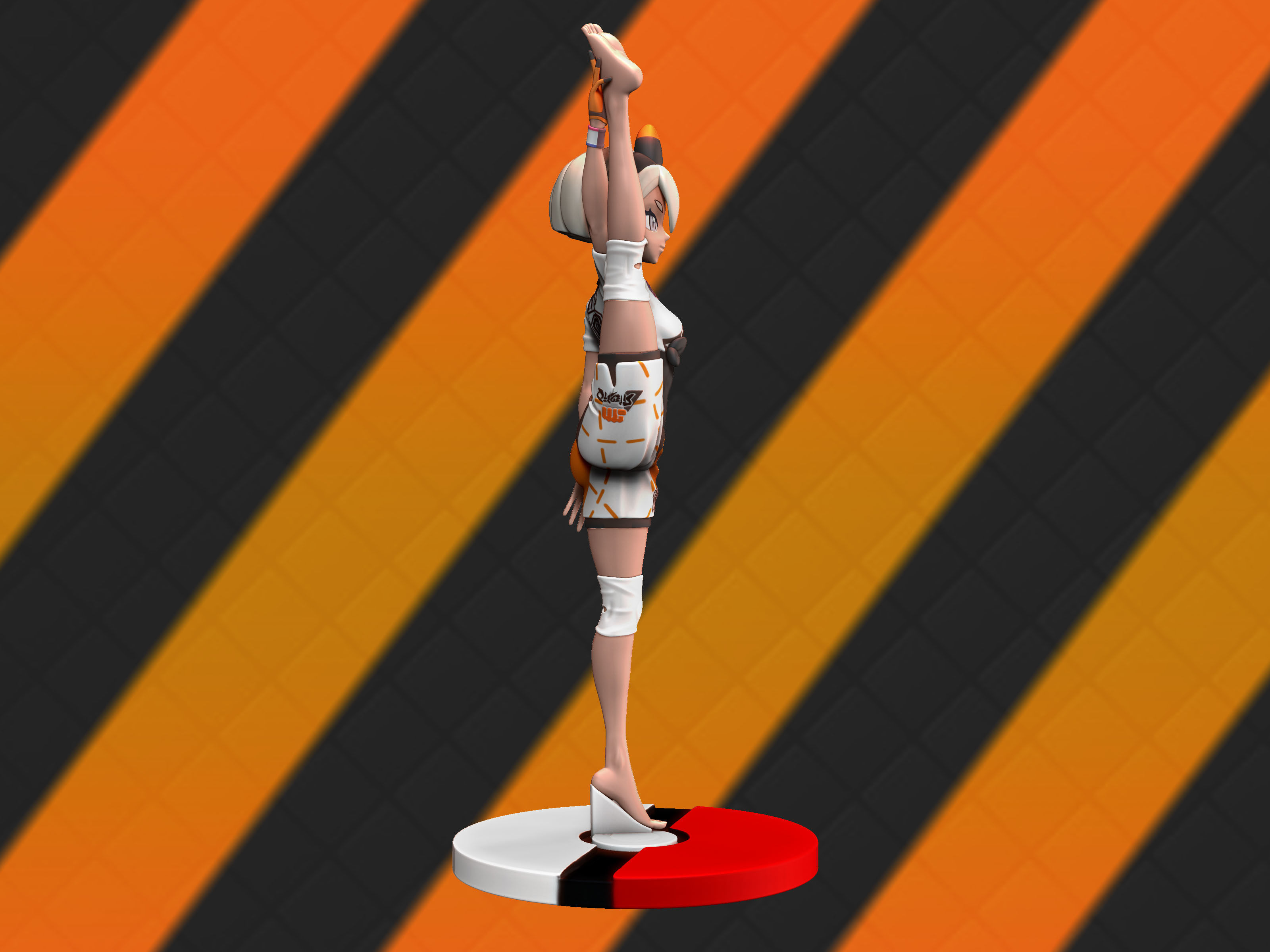 Bea gym leader figure 3d 3D print model_2