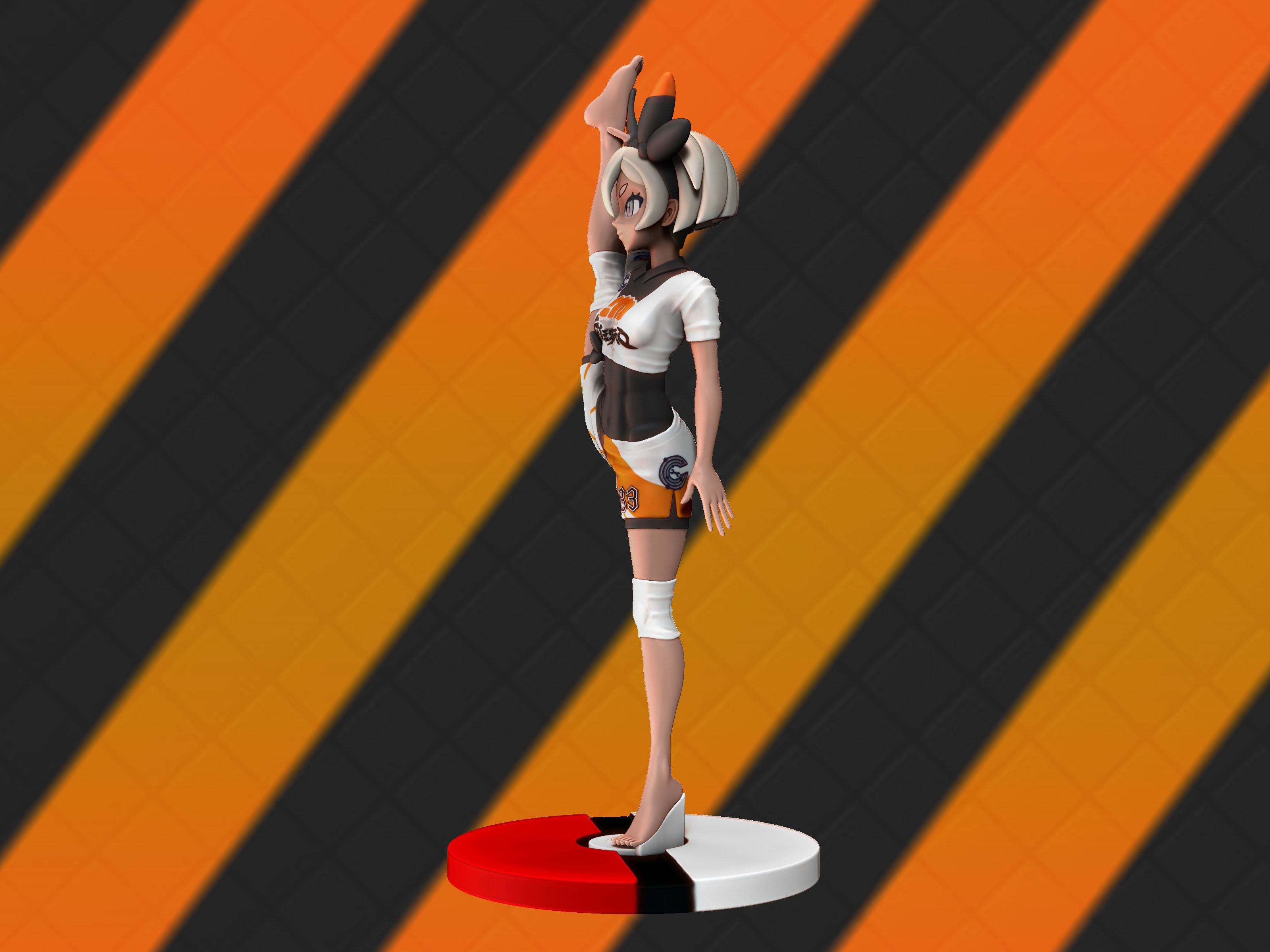 Bea gym leader figure 3d 3D print model_4