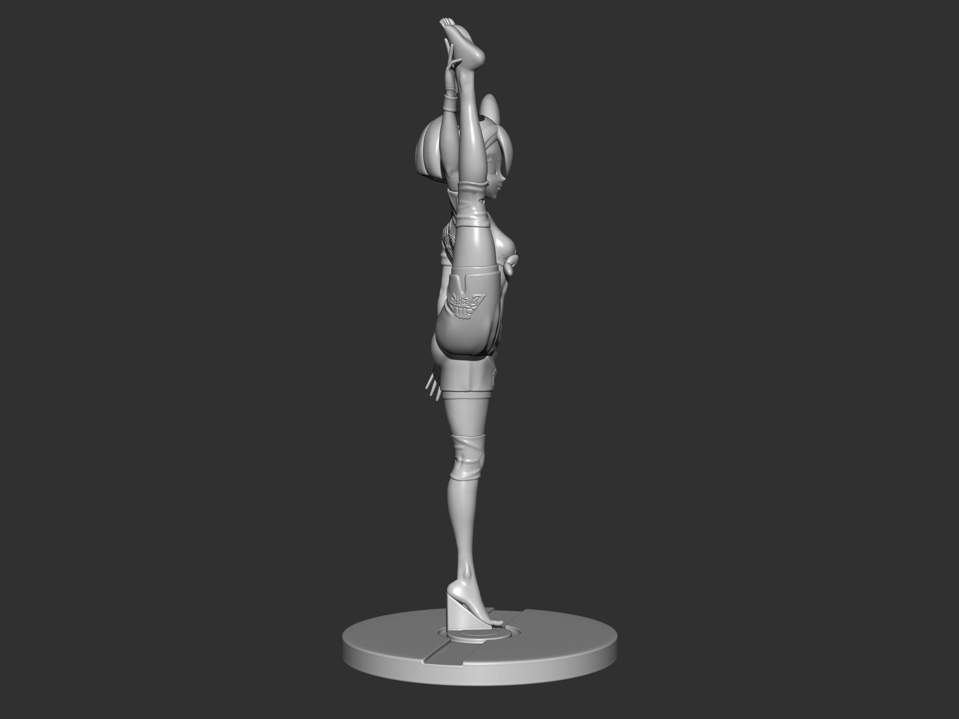 Bea gym leader figure 3d 3D print model_9