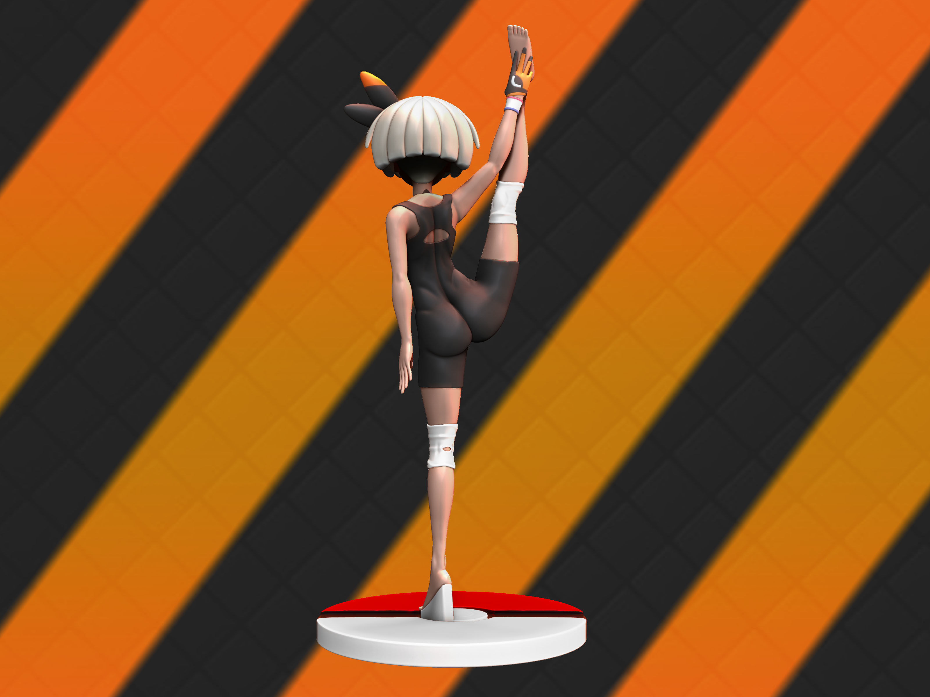 Bea gym leader figure 3d 3D print model_6