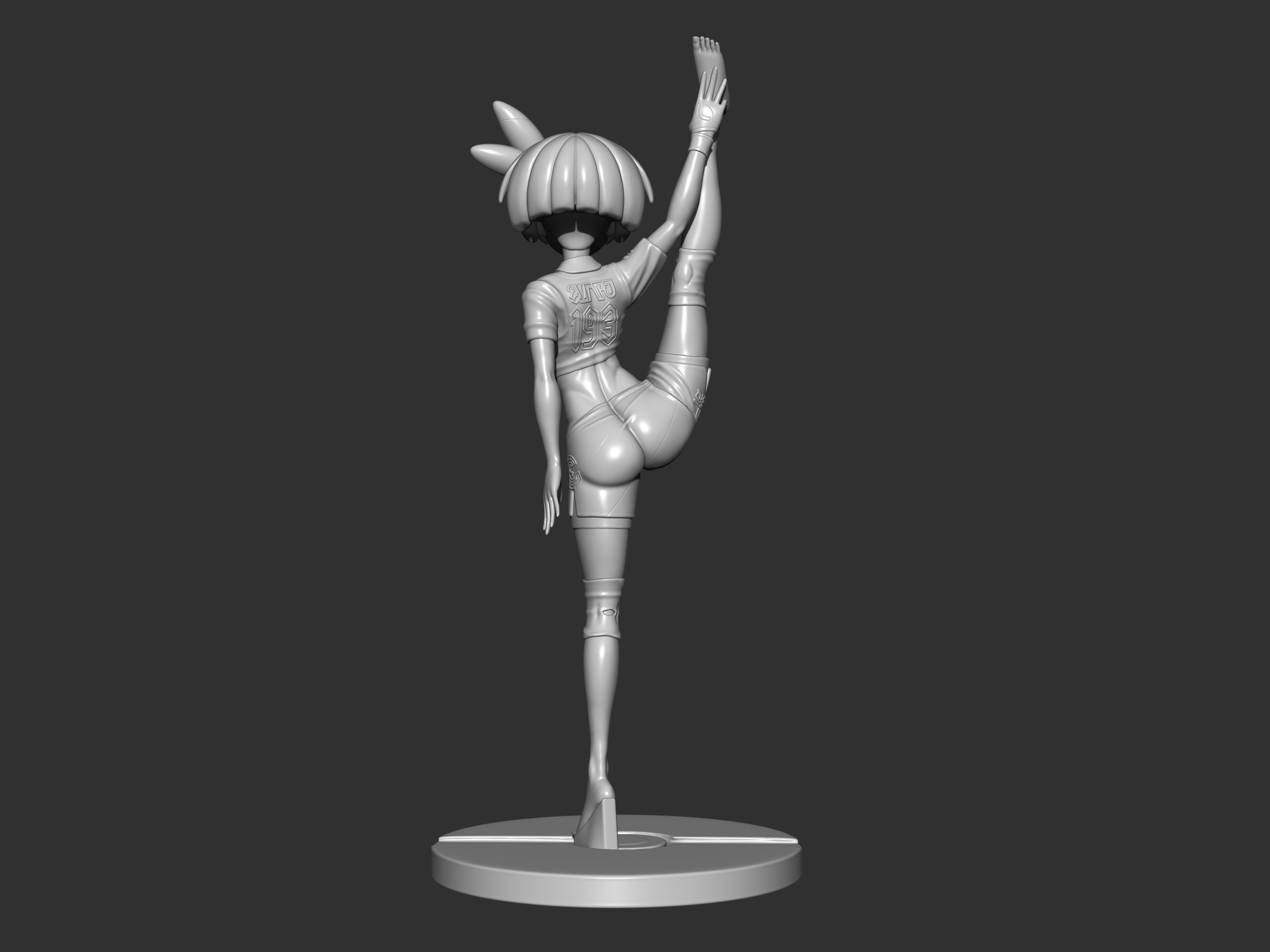 Bea gym leader figure 3d 3D print model_8