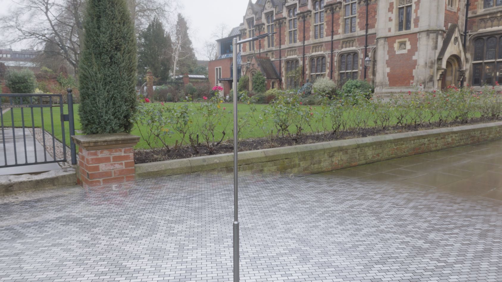 Sci-Fi Street Light 14 version 6 5m with pole 2 Low-poly 3D model_29