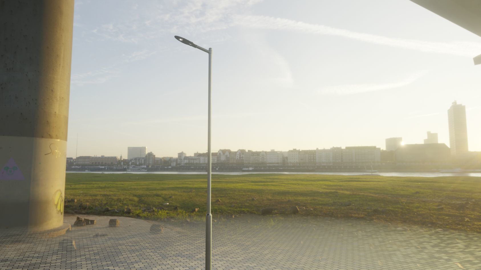 Sci-Fi Street Light 14 version 6 5m with pole 2 Low-poly 3D model_78