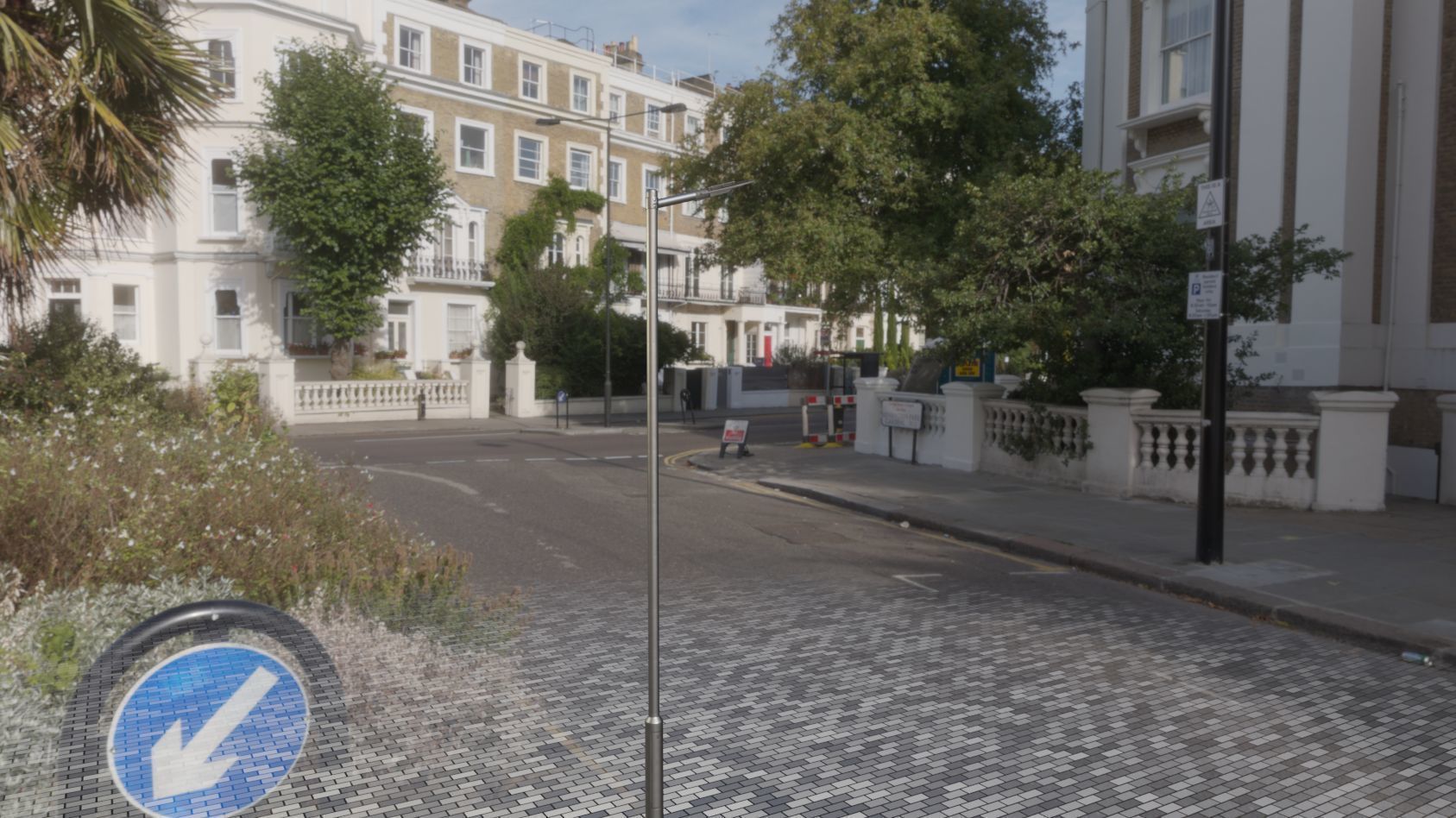 Sci-Fi Street Light 14 version 6 5m with pole 2 Low-poly 3D model_27