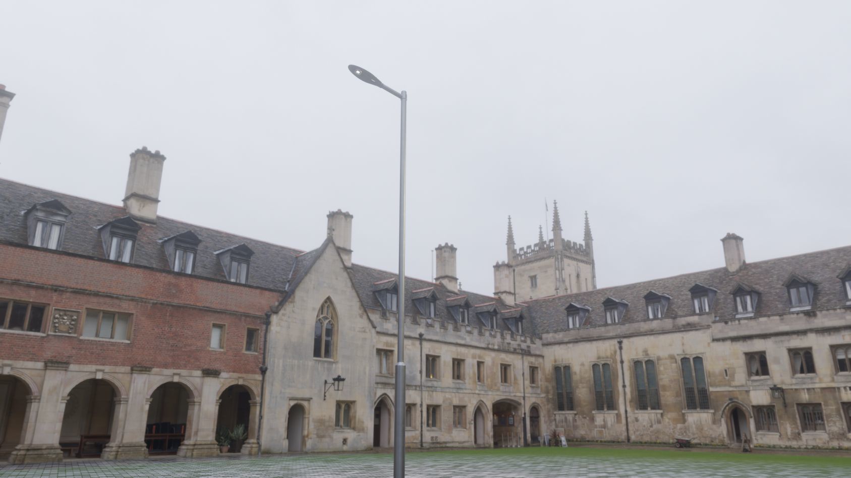 Sci-Fi Street Light 14 version 6 5m with pole 2 Low-poly 3D model_44